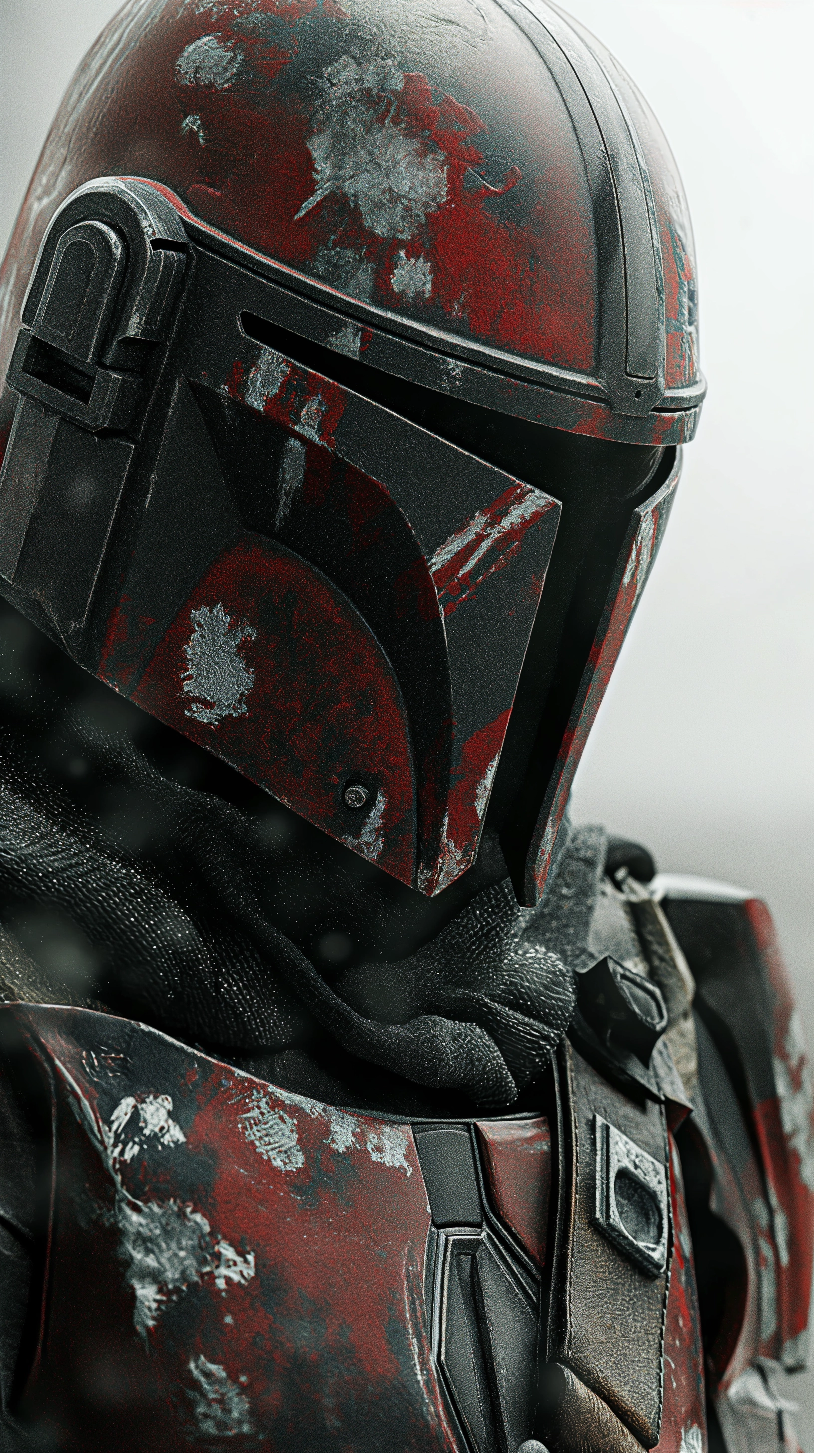 Surreal Mandalorian: Cinematic Close-Up with Stunning Detail and Atmosphere