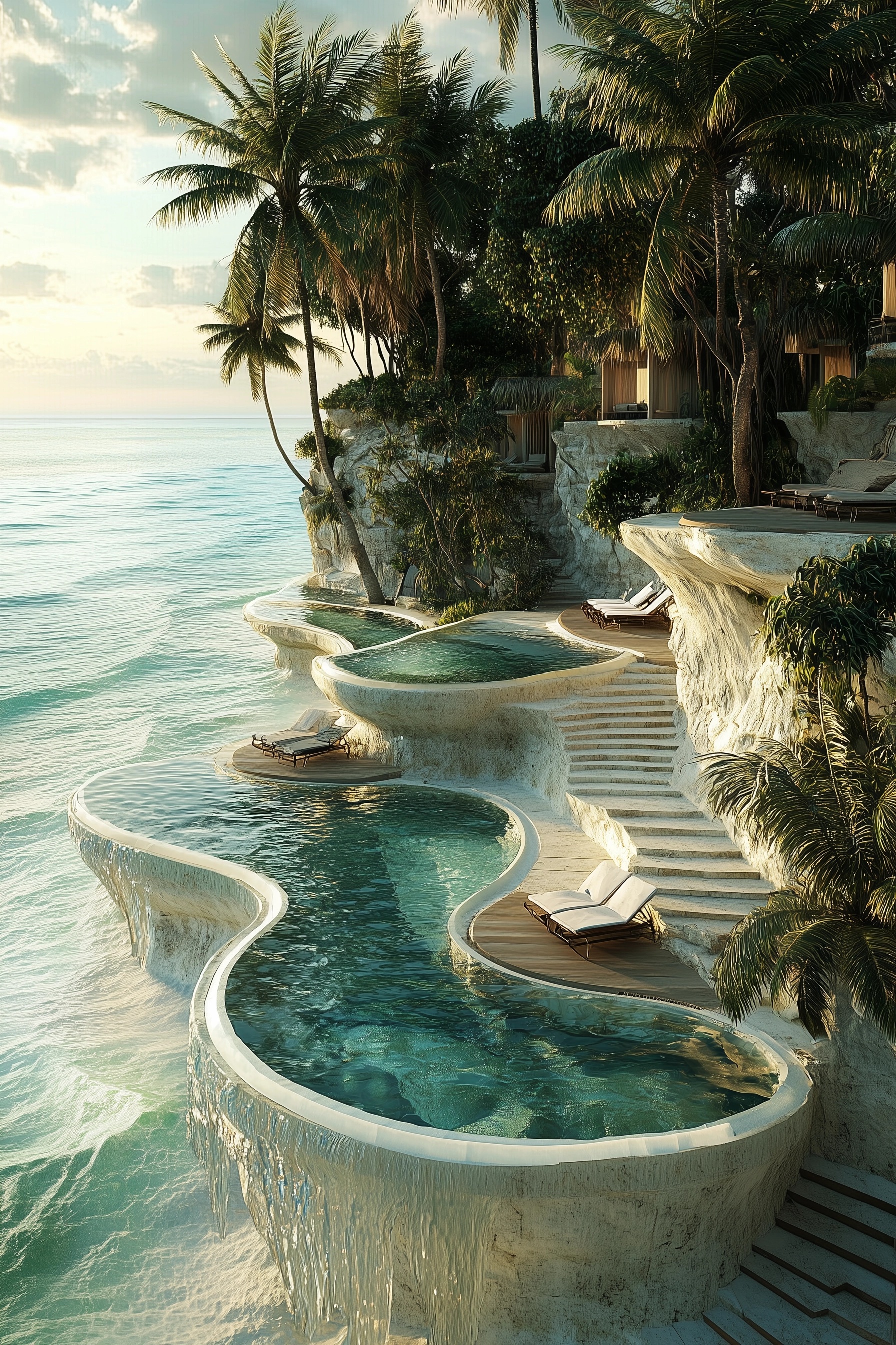 Cliffside Eco Beach Club: Infinity Pools & Sunset Views