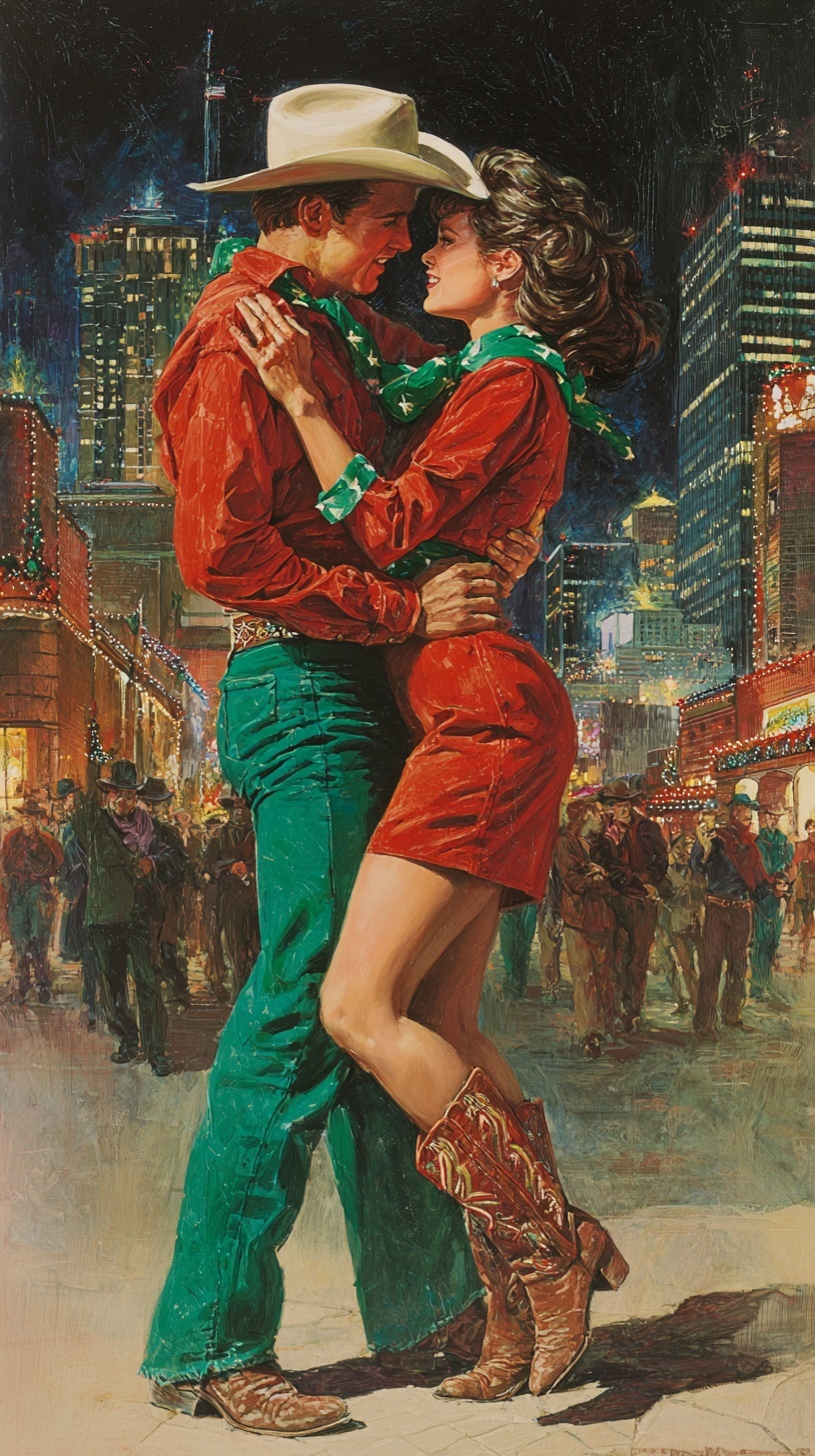 Urban Cowboy Christmas: Night Dance in NYC
