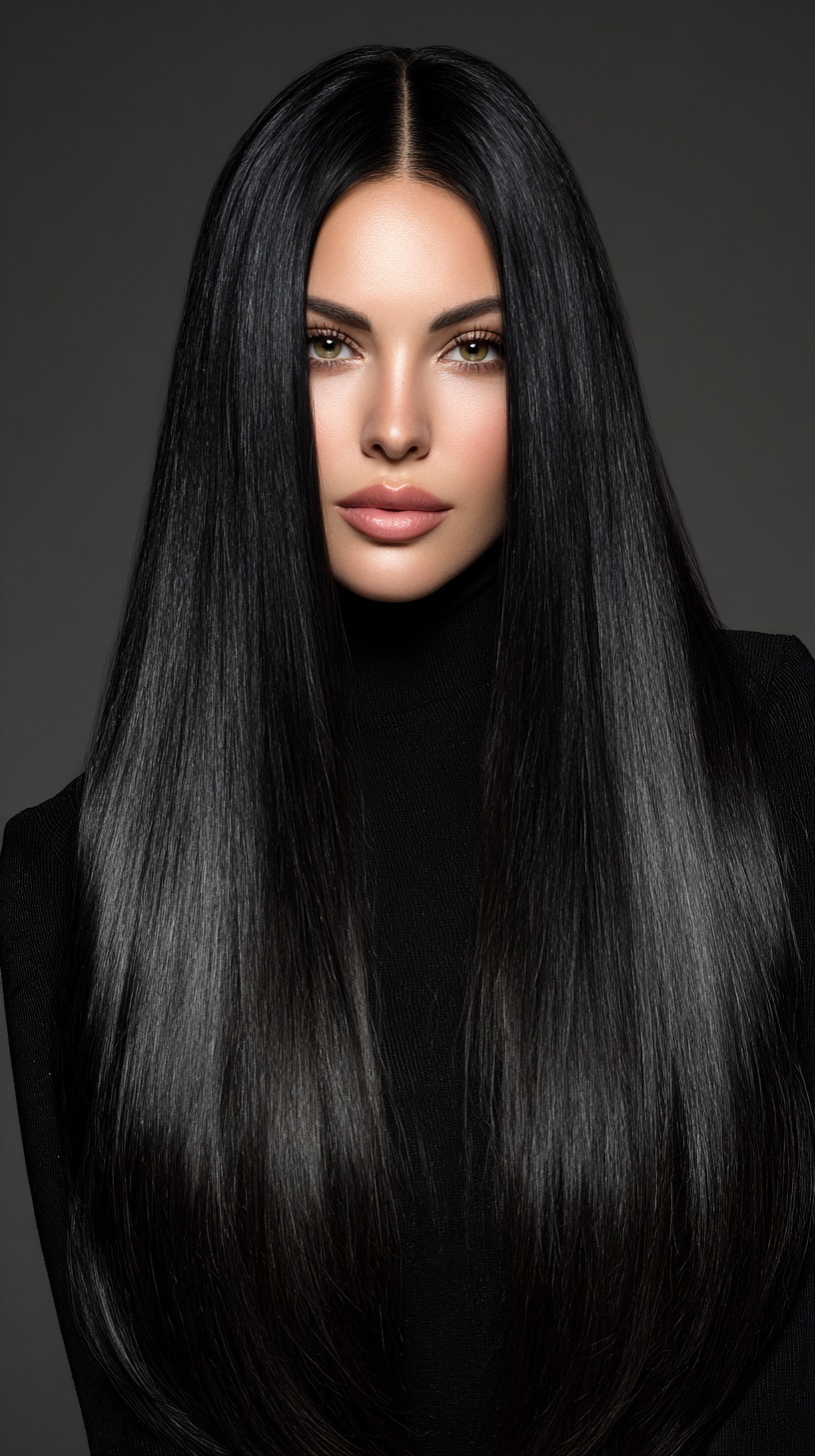 Stunning Long Black Hair for Glamorous Looks