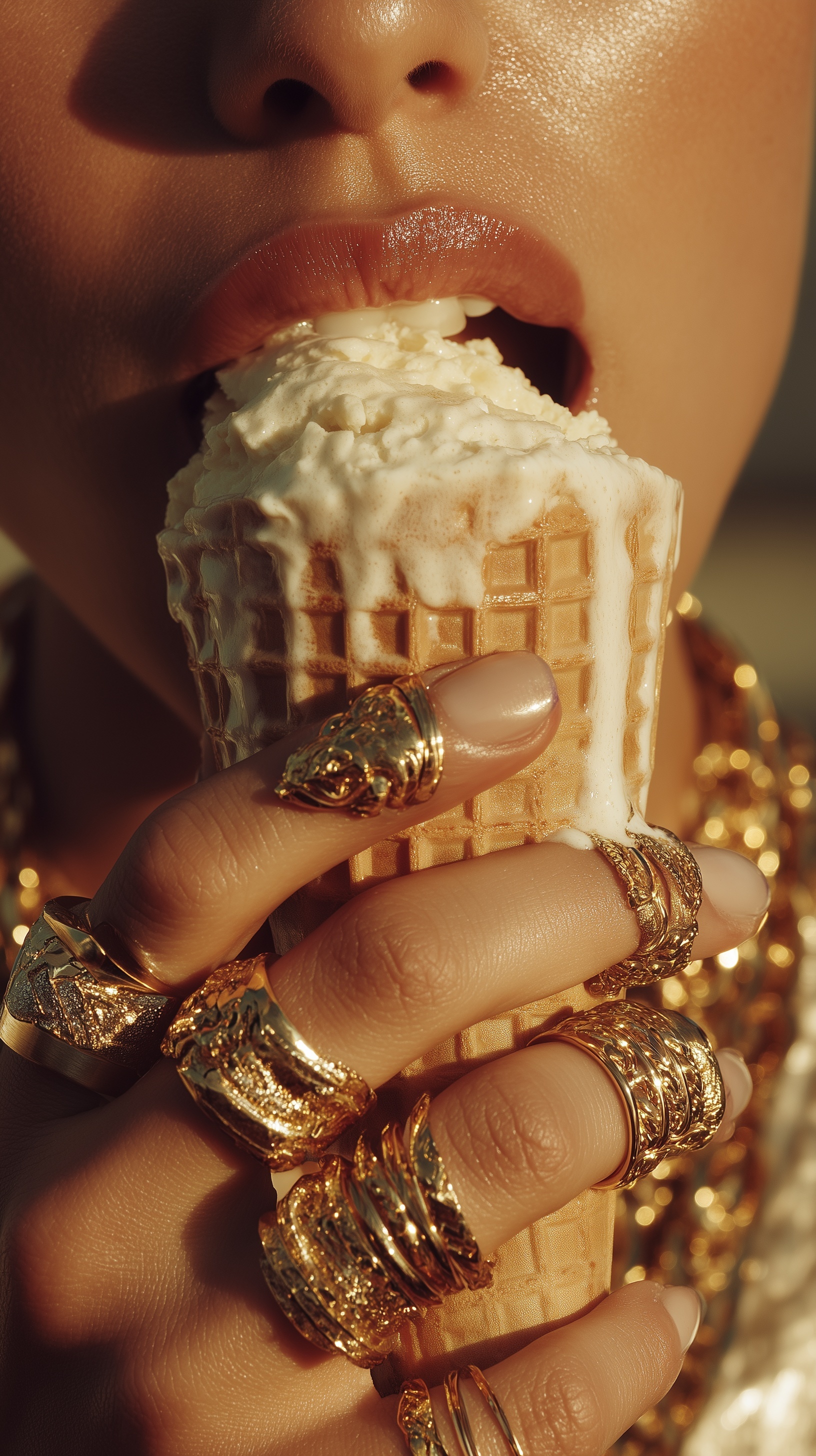 Elegant Indulgence: Jewelry Meets Ice Cream