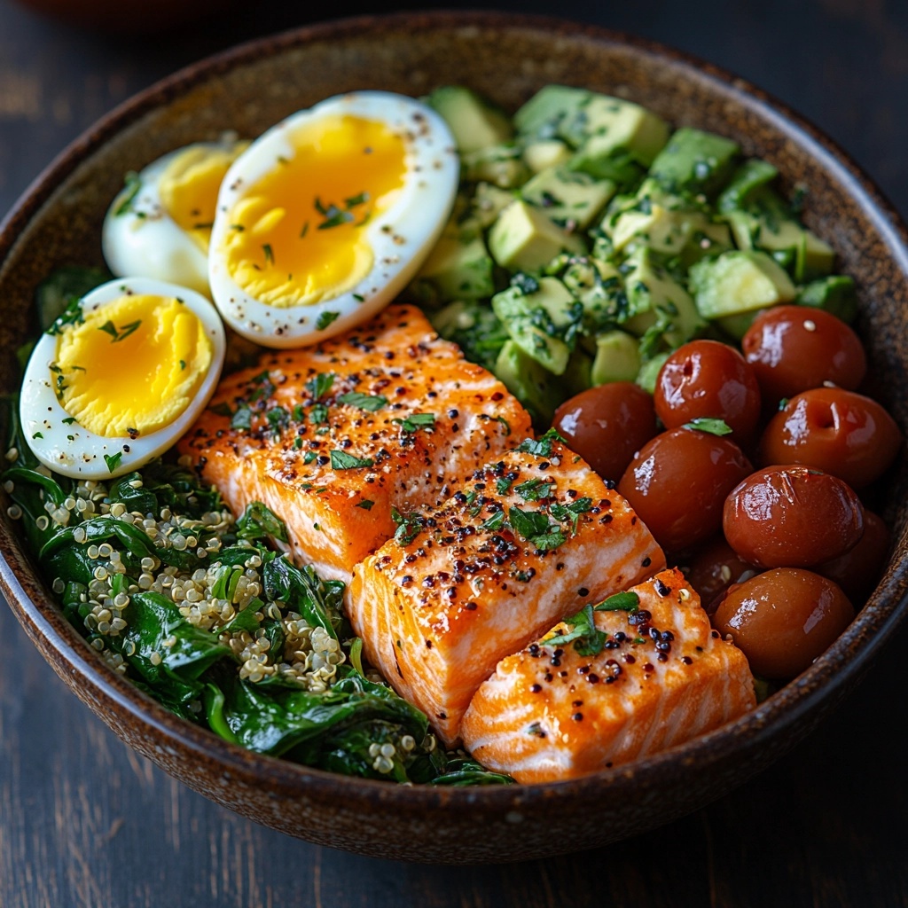 Nutritious Salmon Power Bowl - Fuel Your Day!