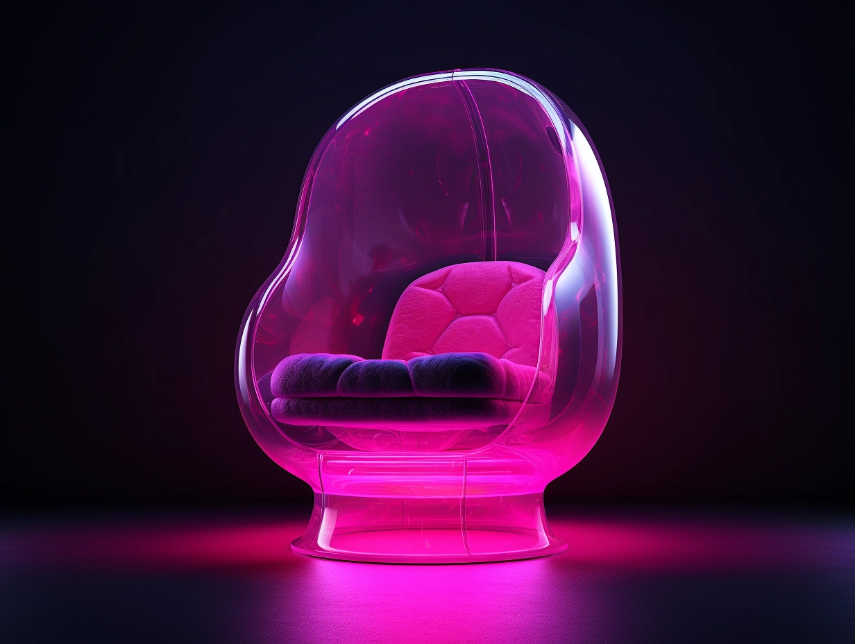 Inflatable Tall Armchair - Futuristic Design