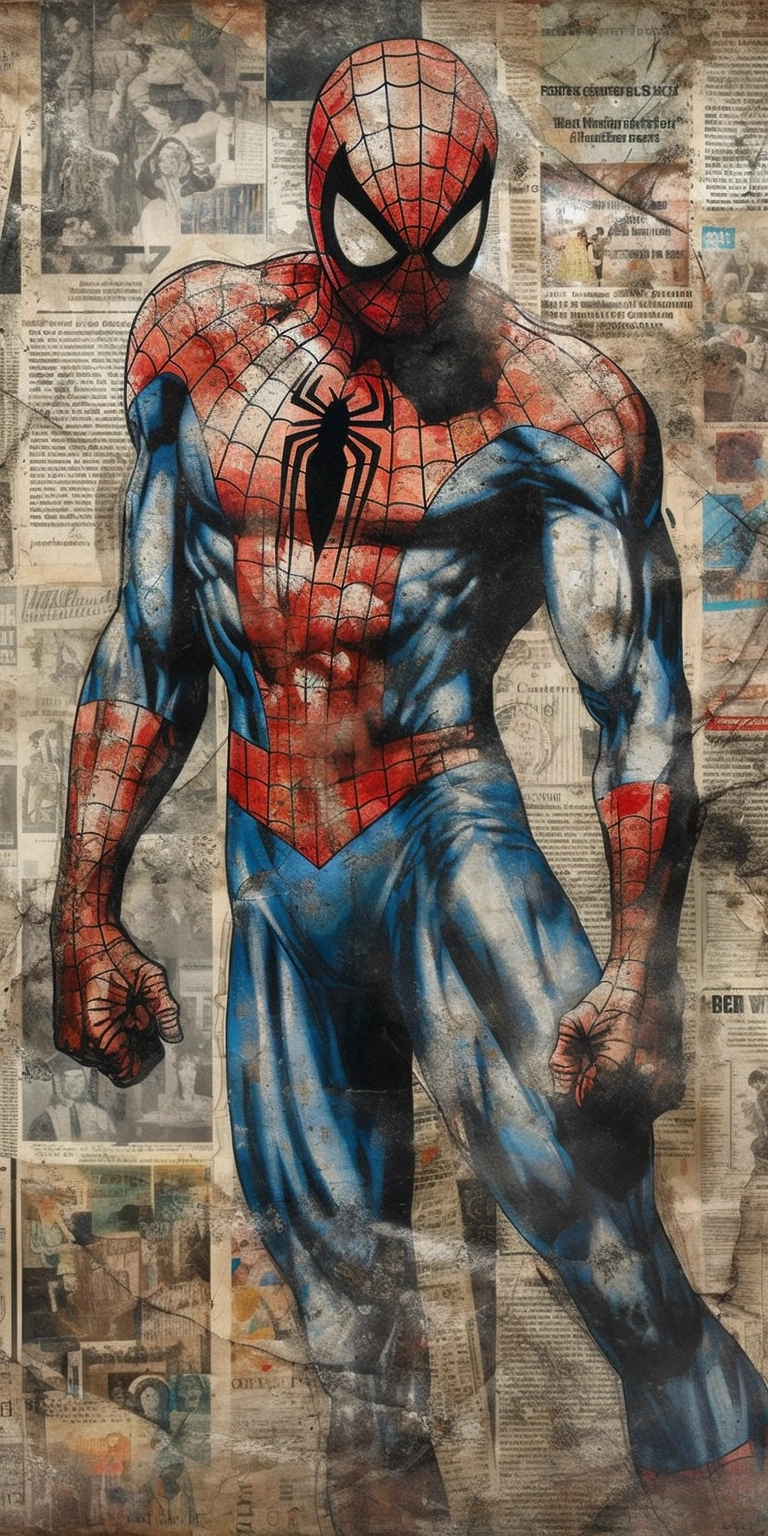 Spiderman Collage: Realism, Pop Art & Fresco