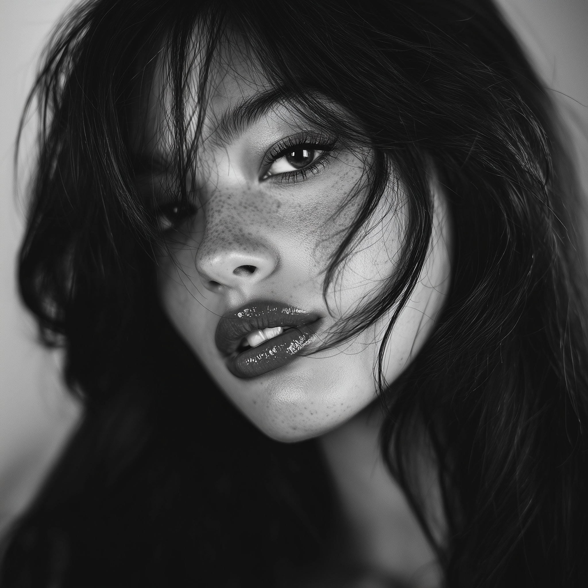 Stunning Black & White Portrait: High Fashion in Spain