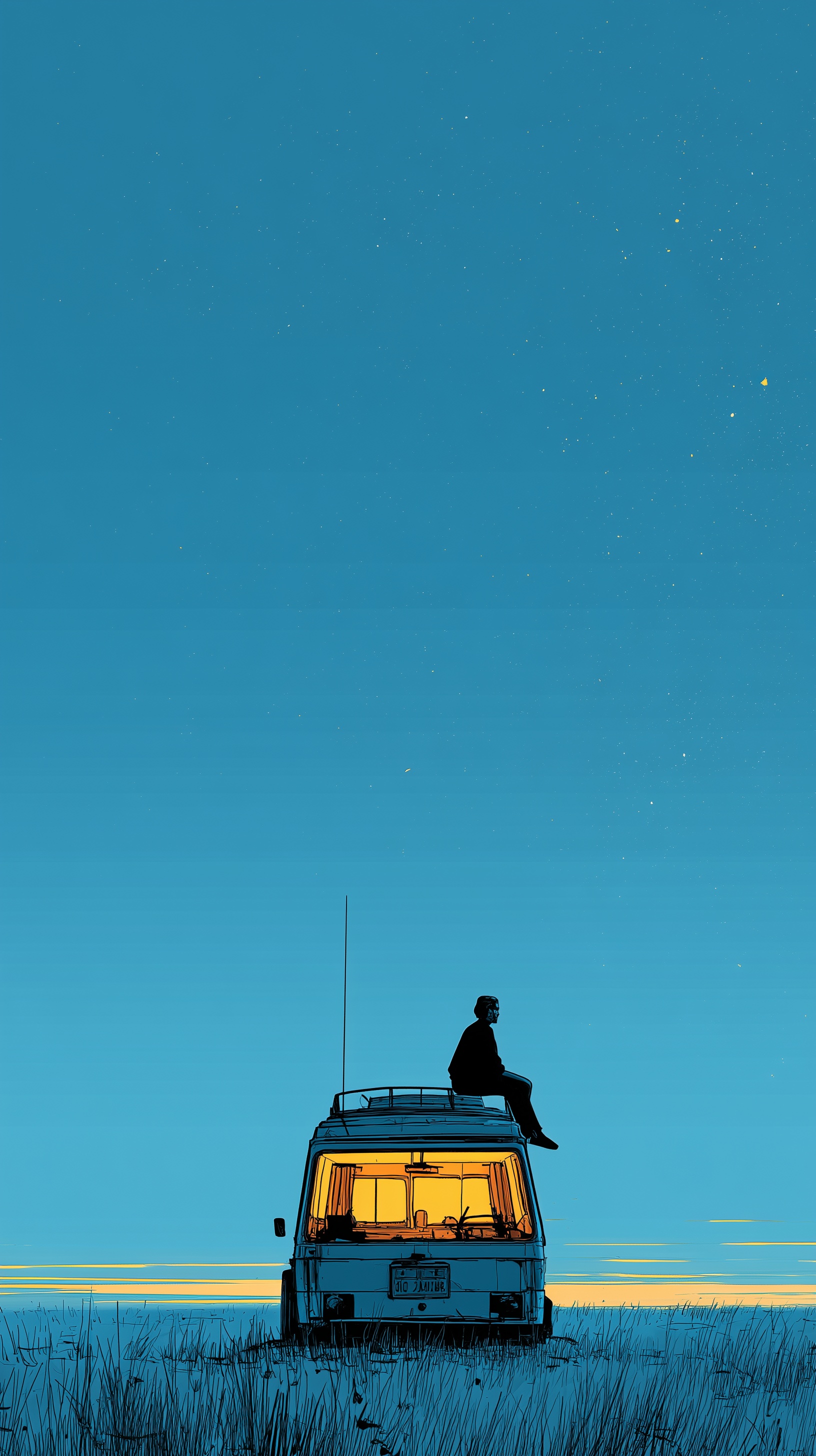 Dreamy Night Sky: A Minimalist Escape