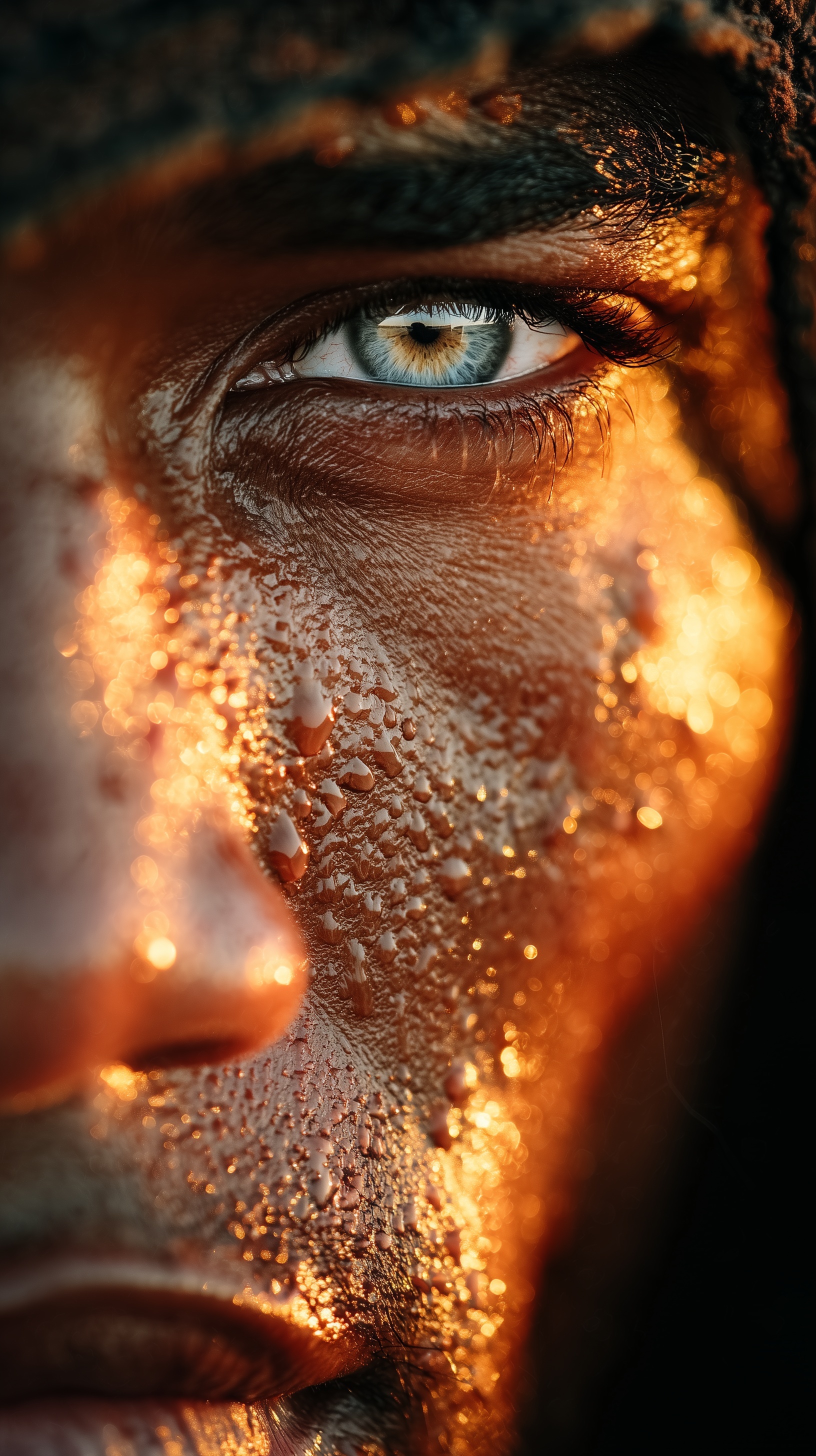 Intense African Eye: Ultra-Realistic Portrait