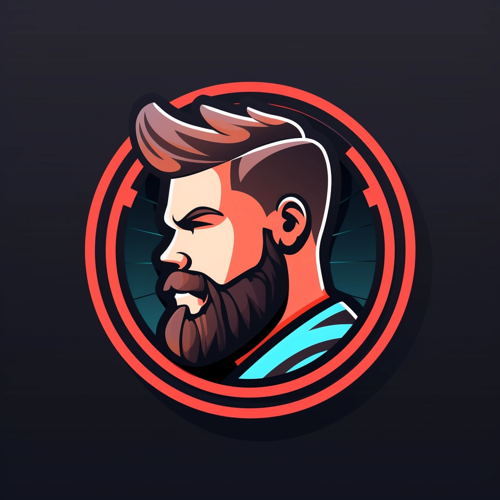 Get a Fresh Look at our Modern Barber Shop App Logo with Neomorphism Design