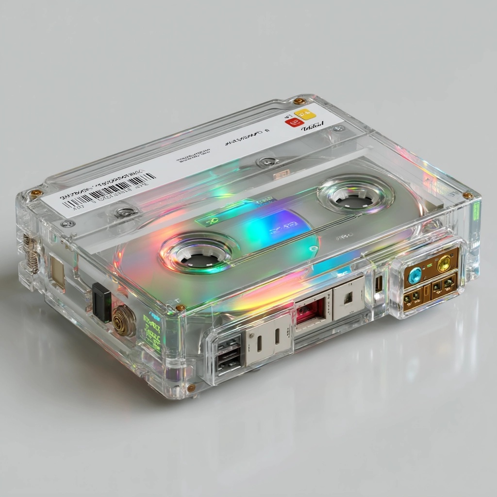 Ultra-Futuristic Hologram Memory Diskette Design