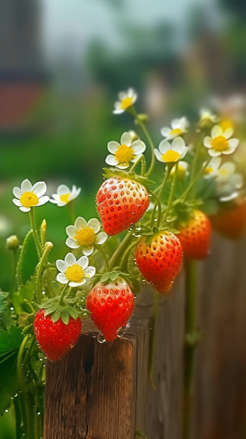 Realistic Strawberry Photography - Blooming Worldwide