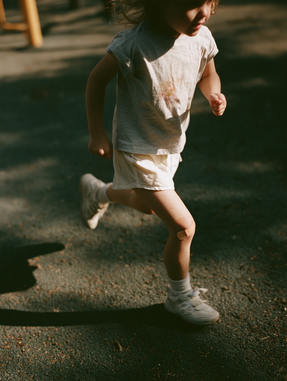 Joyful Playground Moments: A Child's Resilience