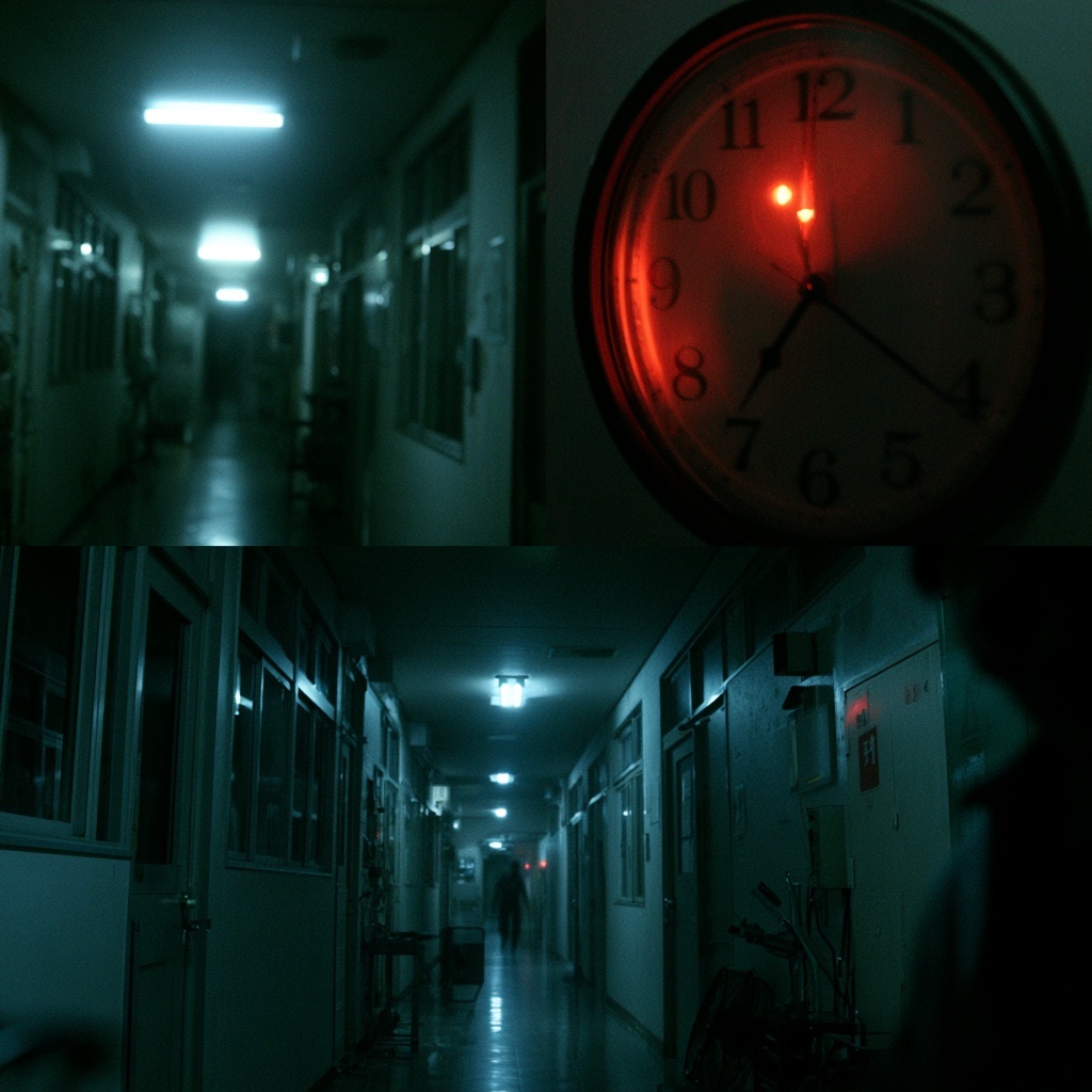 Midnight Alert: Dark Hallway Alarm