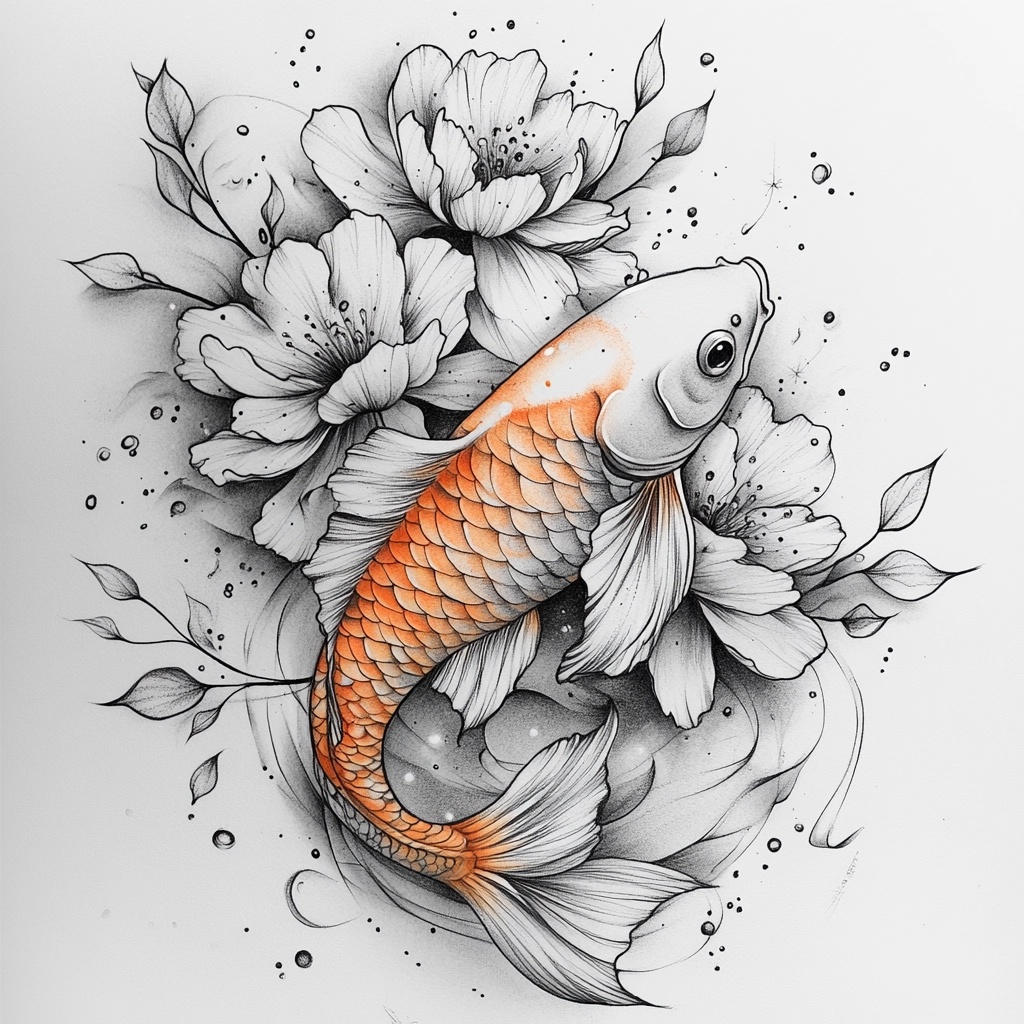 Astrology-Inspired Tattoo Art for Boys: Pisces Design