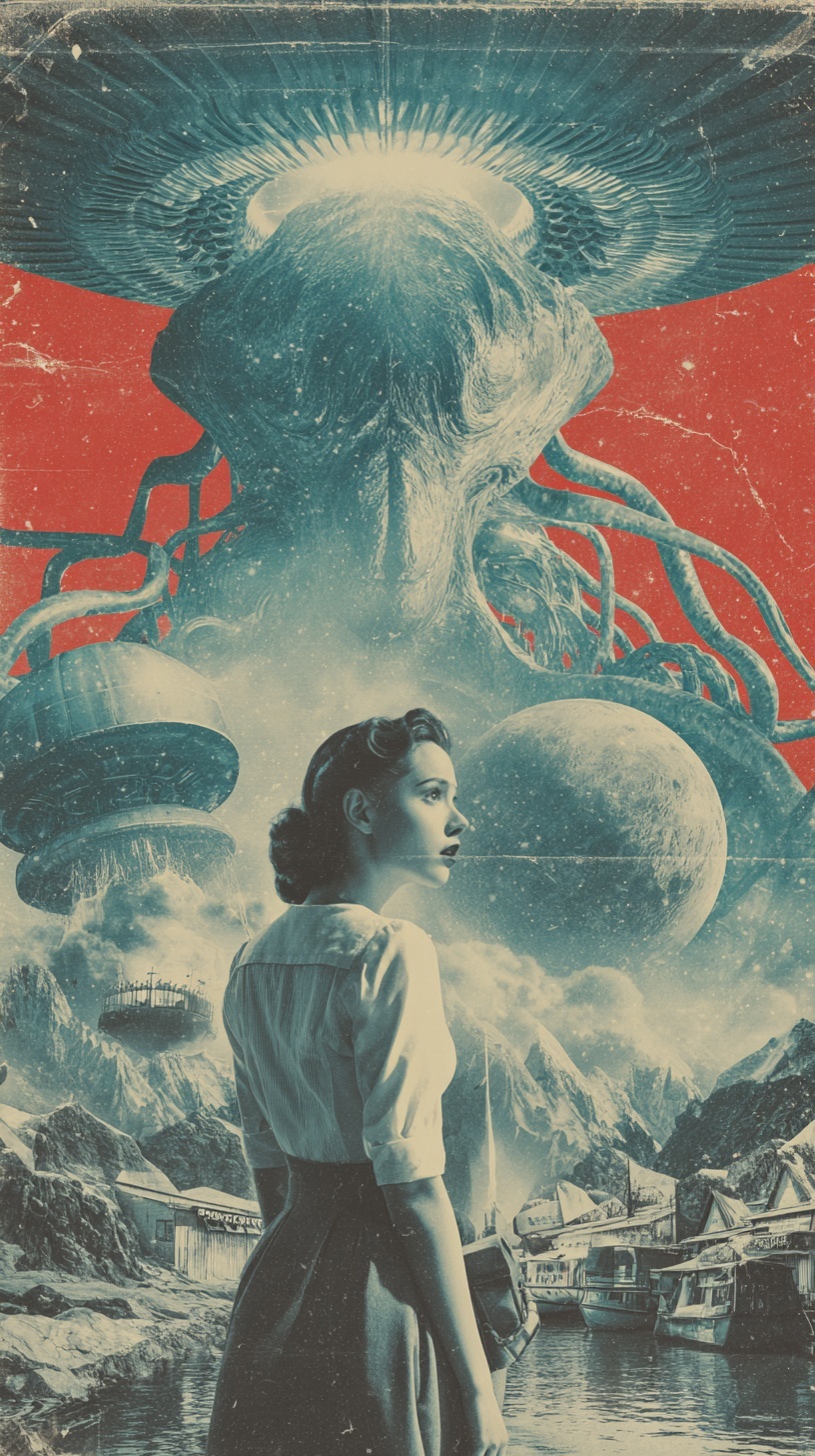 50s Charm: Student's First Alien Invasion Film