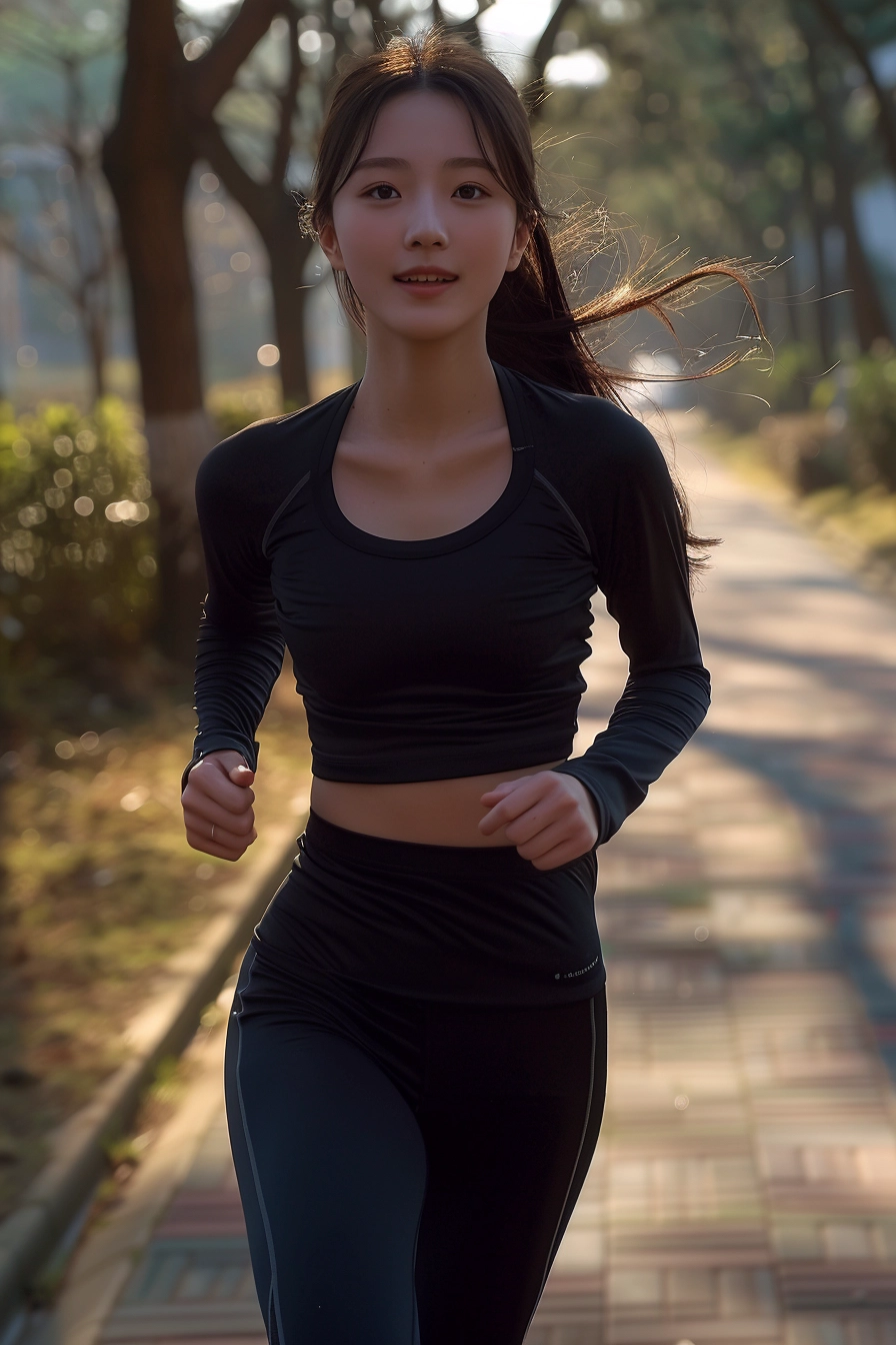 Confident Playground Run by Chinese Woman in Nikon 35mm