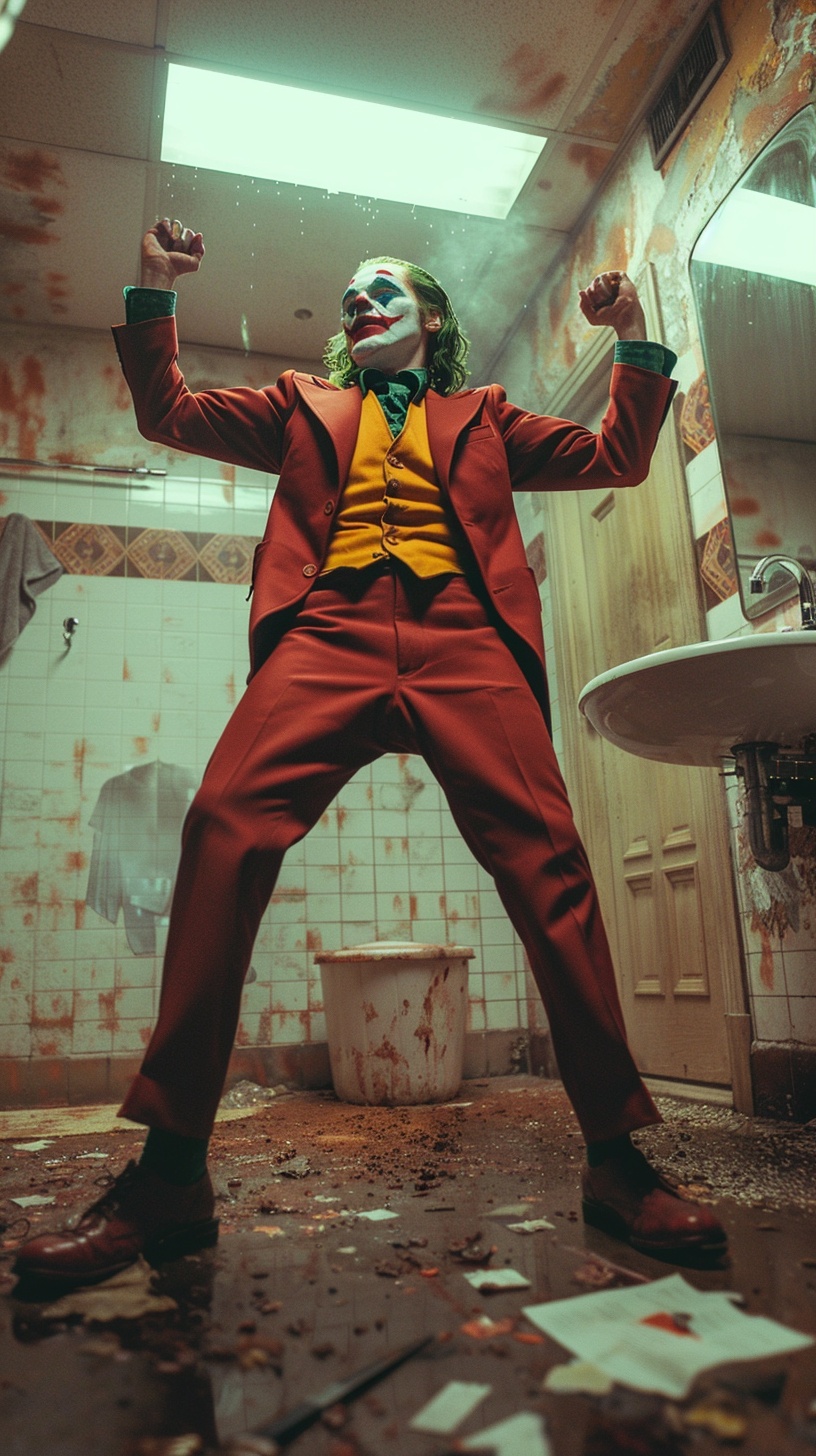 The Joker's Transformative Bathroom Dance