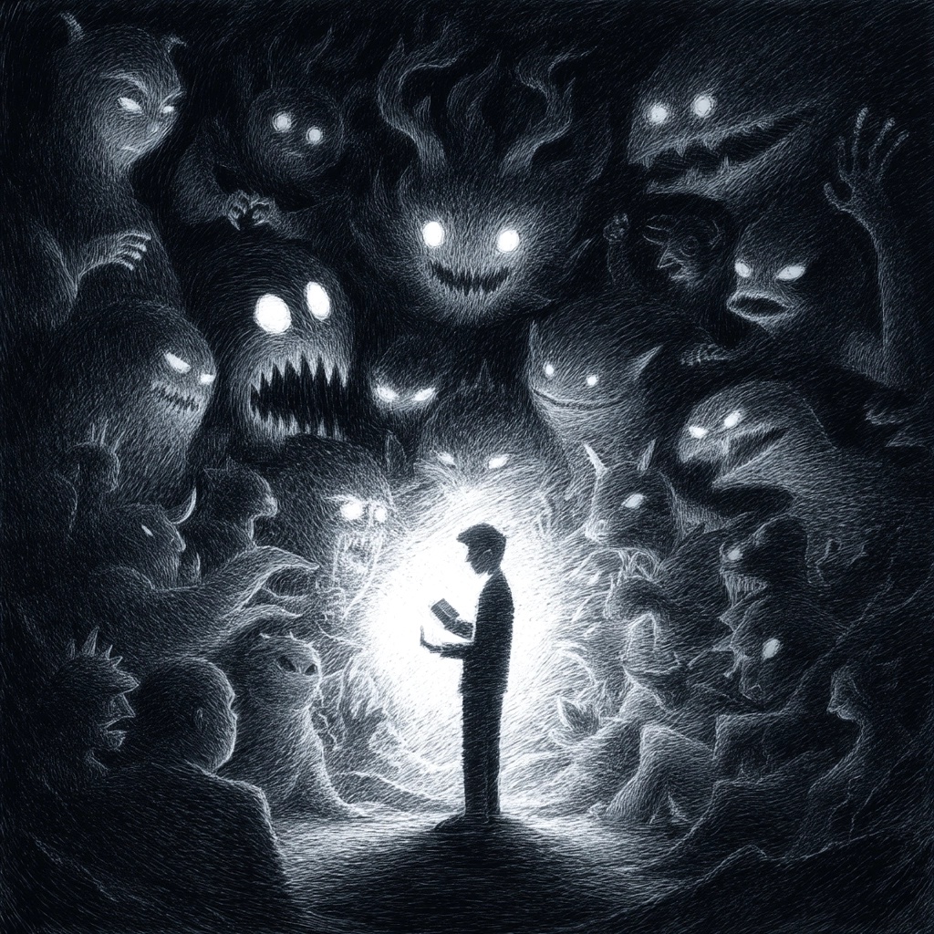Light Against Darkness: A Haunting Encounter