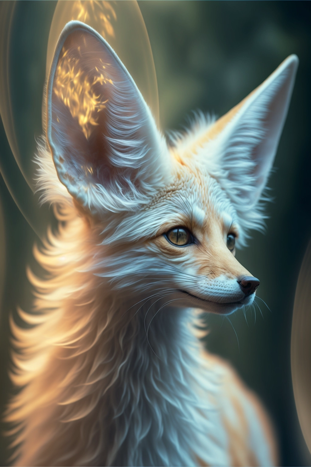 Majestic Kitsune Spirit: Hyperrealist 8K Photography