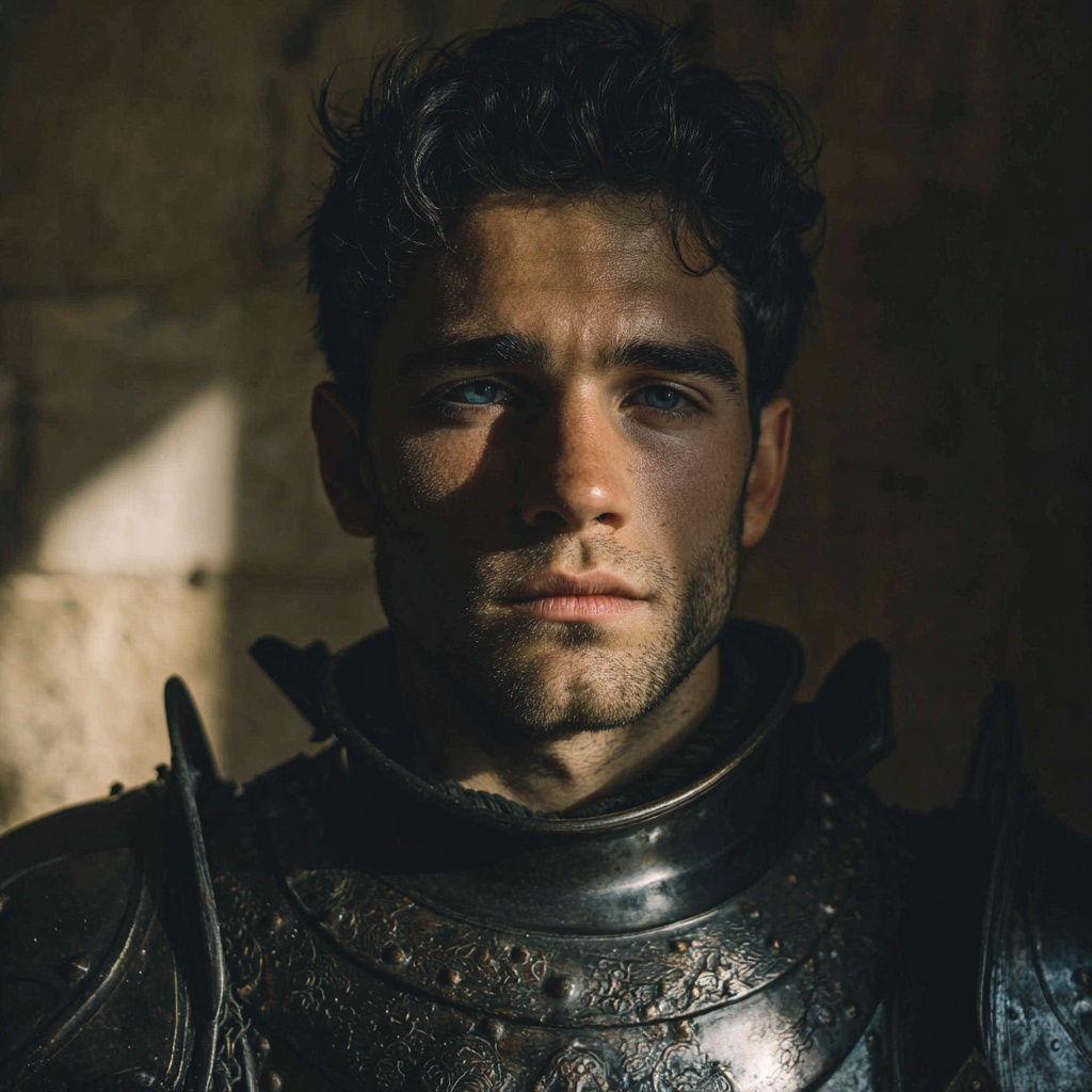 Powerful Portrait of a Medieval Warrior