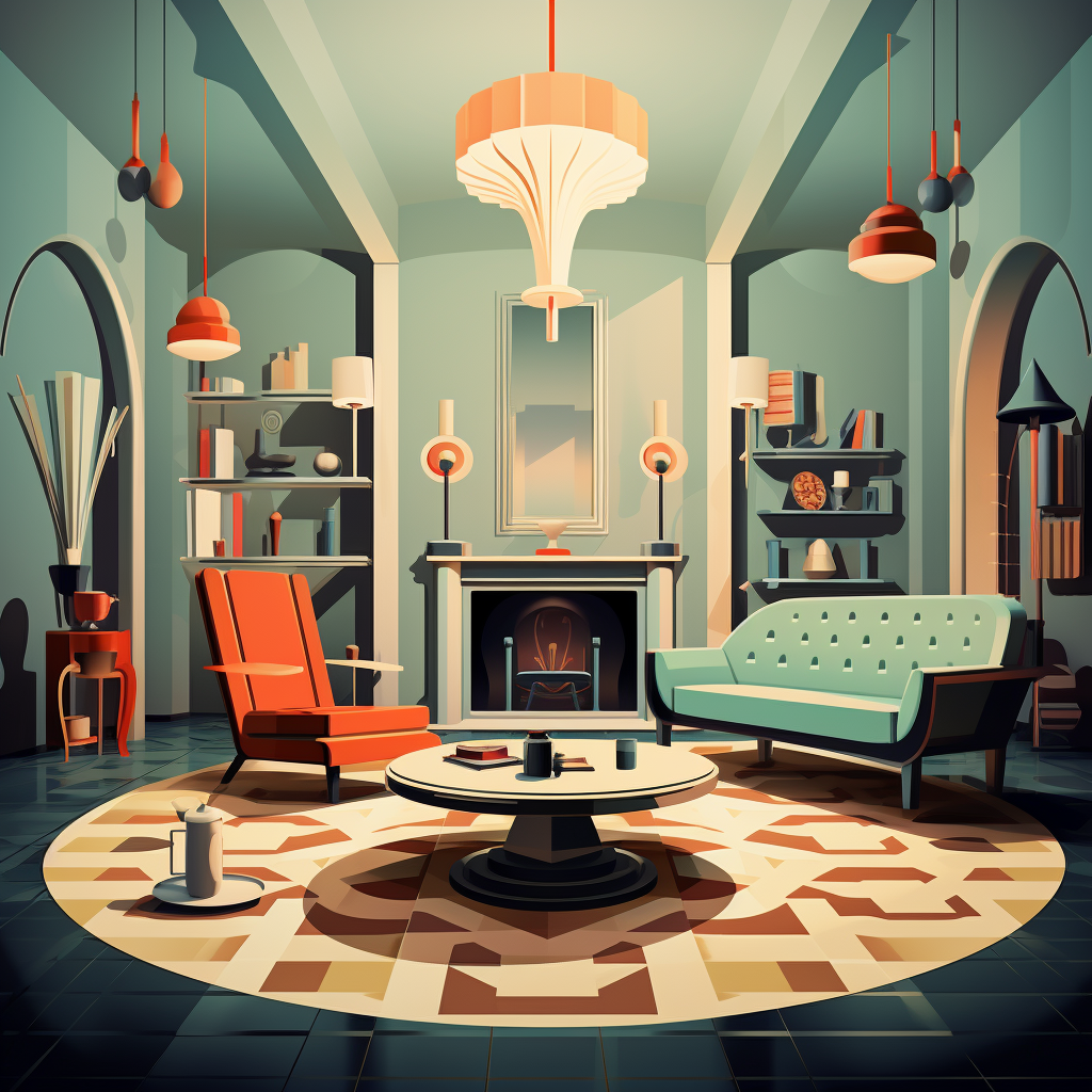 Elegant 1930s Decor - Embrace the Timeless Charm of Flat Design