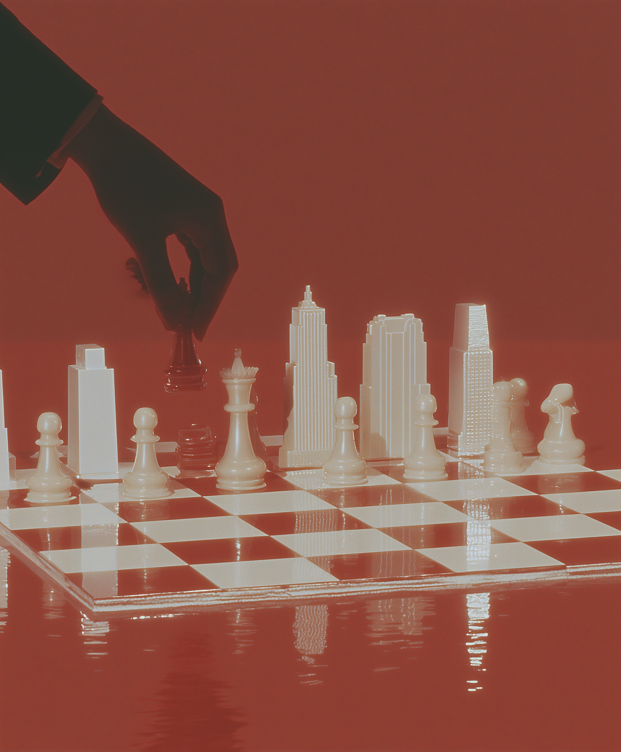 Architectural Chess: Cityscapes in 3D Style