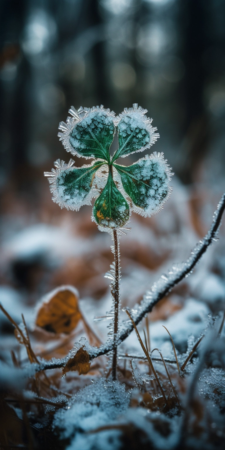 Discover the Enchanting Icy Shamrock in the Forest