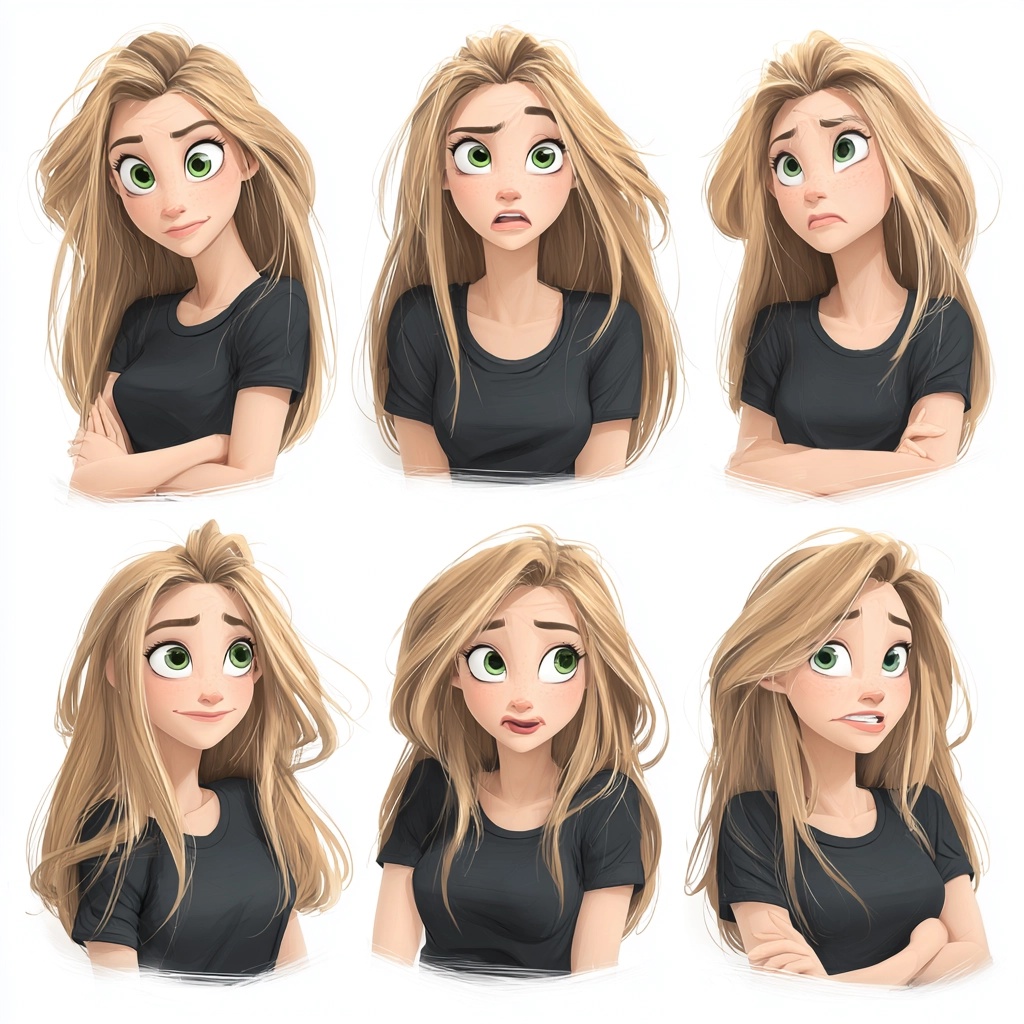 Expressive Teacher Character Sticker Pack
