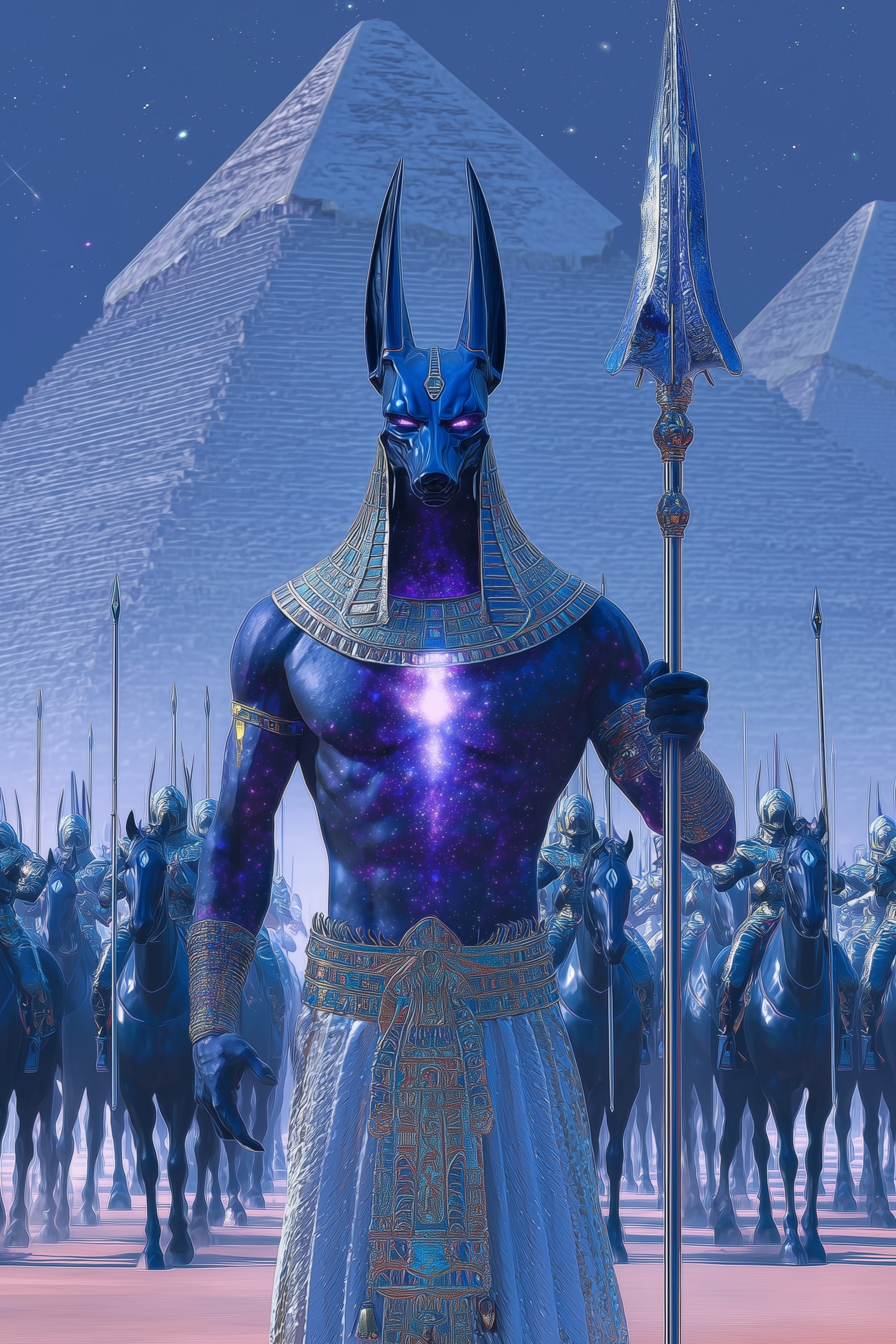 Anubis: Ancient Power Under Stormy Skies