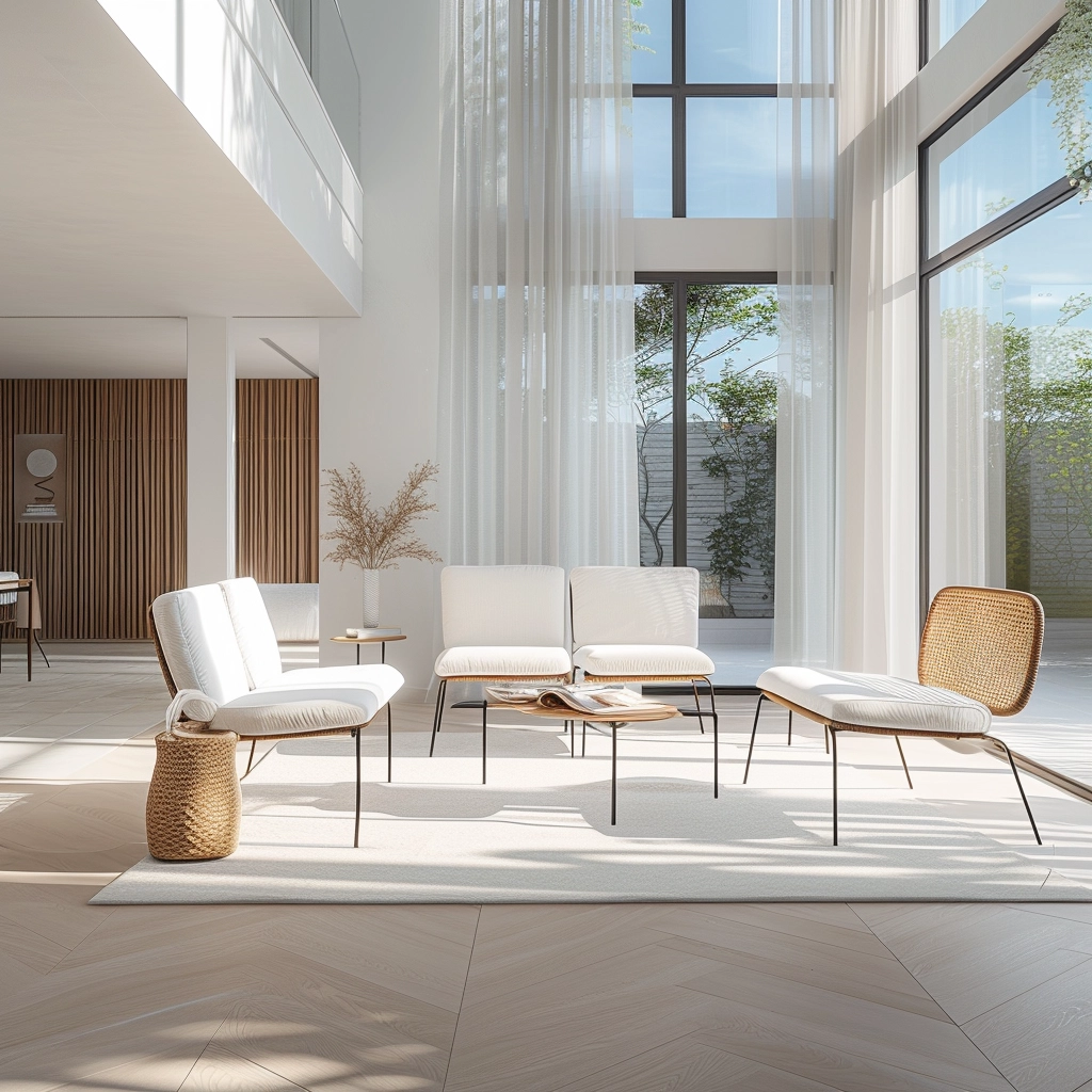 Experience Modern Living: Floor-to-Ceiling Windows & Bright Atmosphere