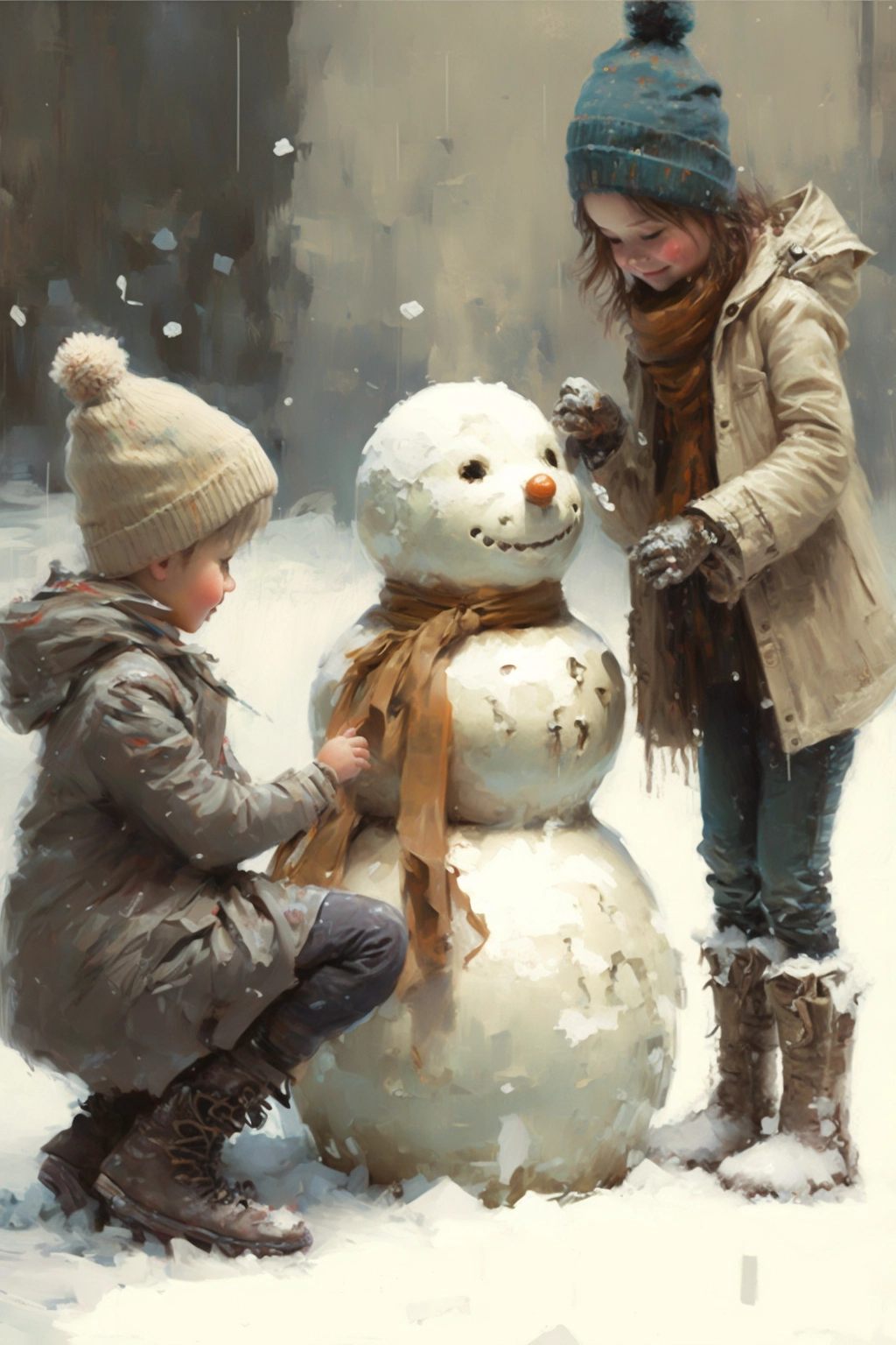 Magical Snowman Building with Kids