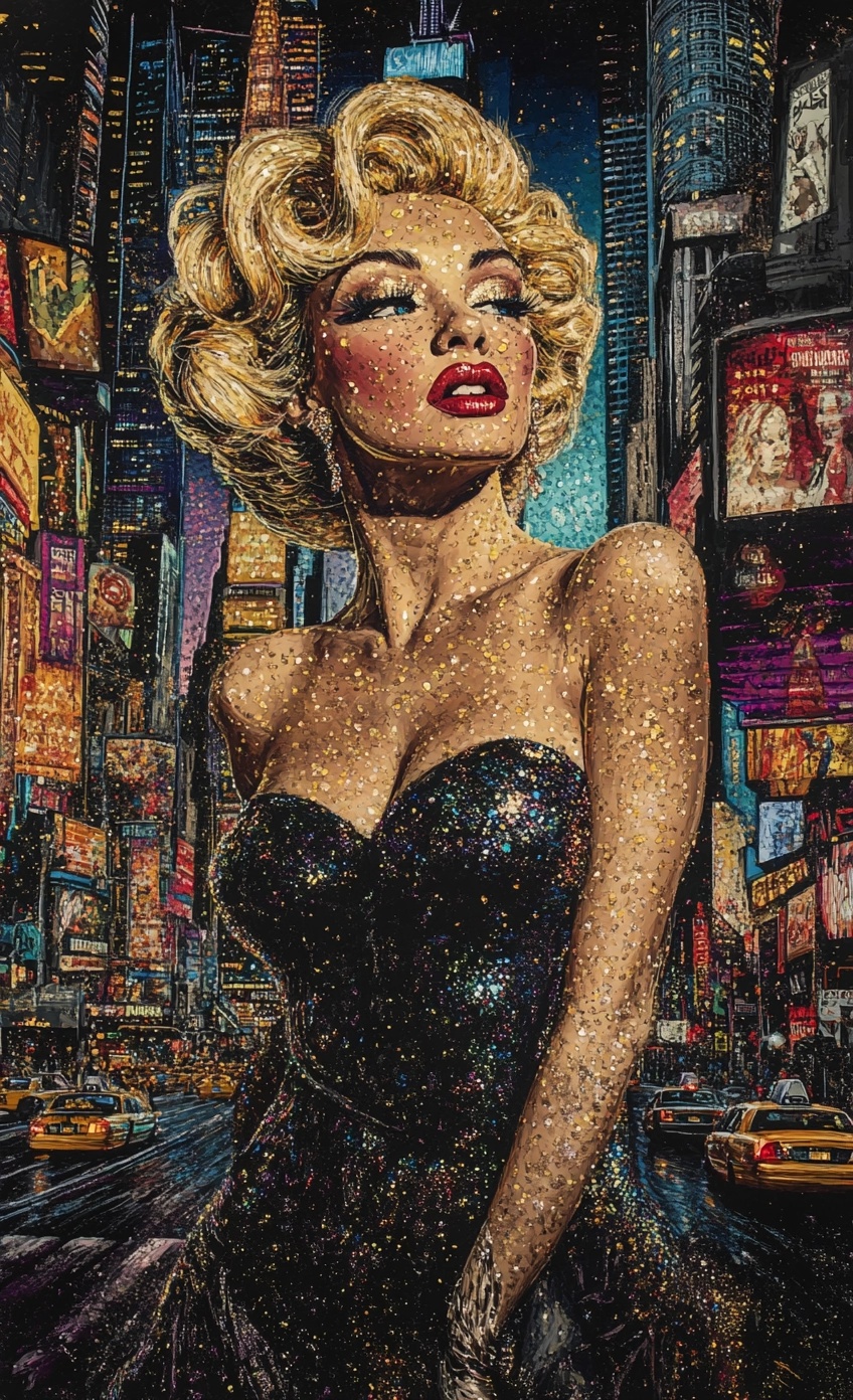 Vintage Marilyn in NYC: 80s Airbrush Art