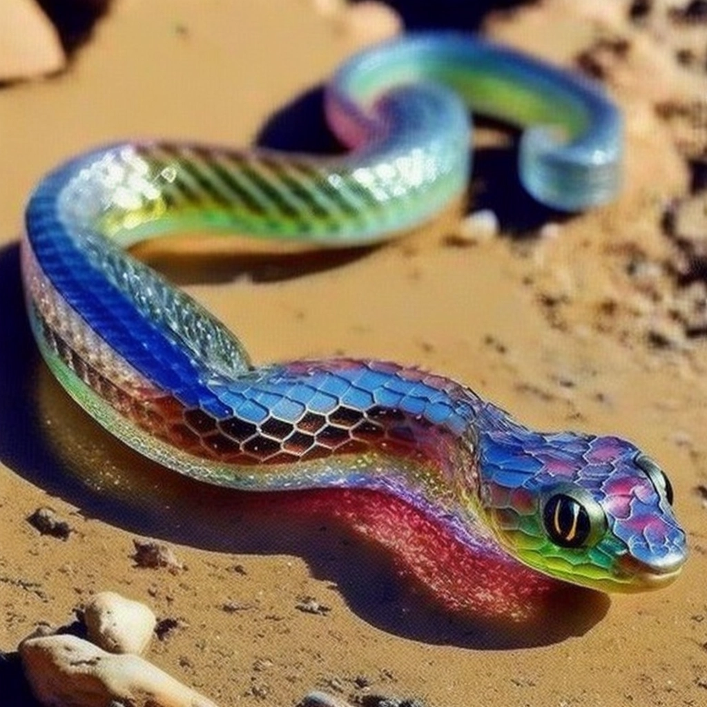 Ethereal Snake: Adorable & Oilslicked