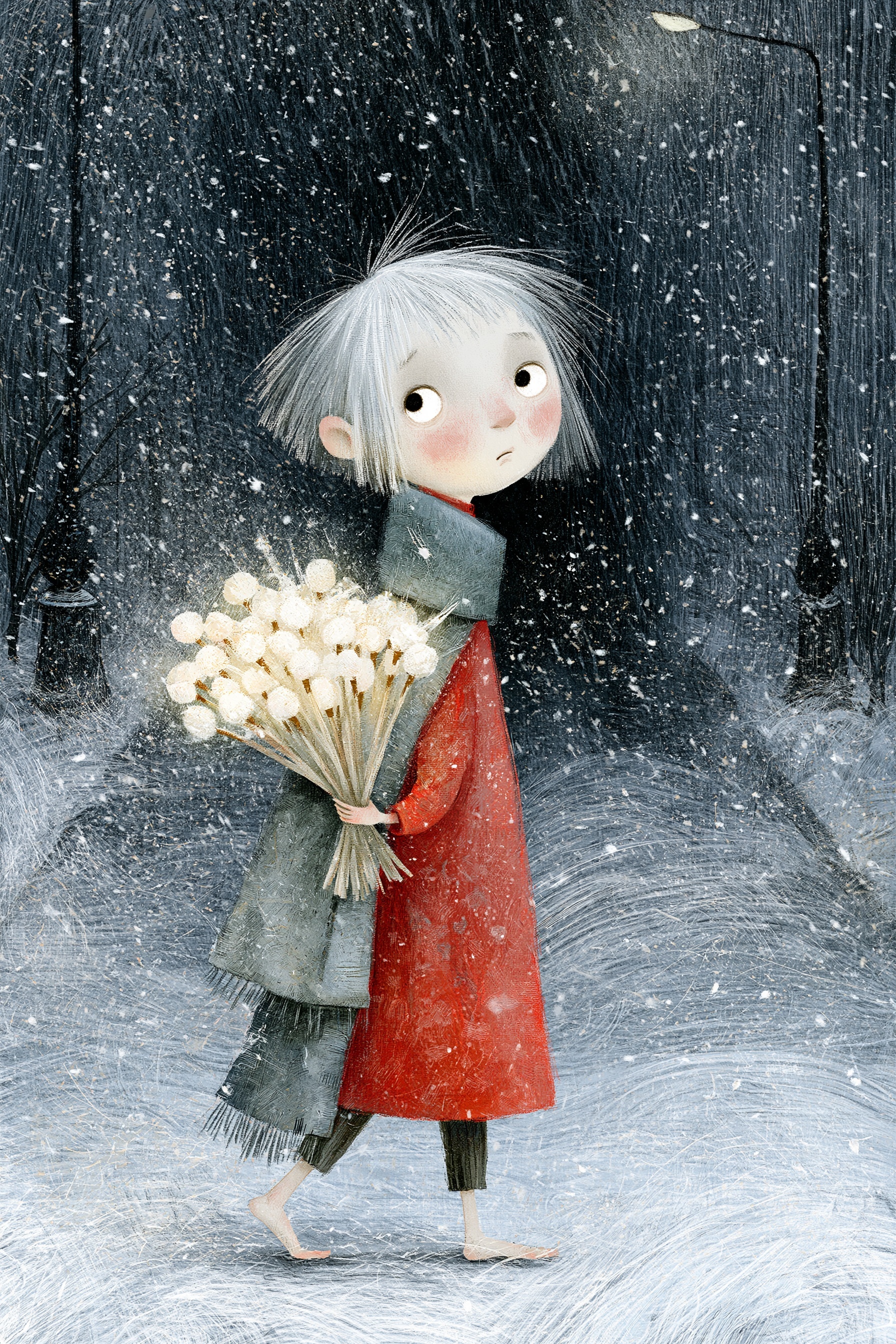 Heartwarming Snowy Adventure: A Girl's Hope