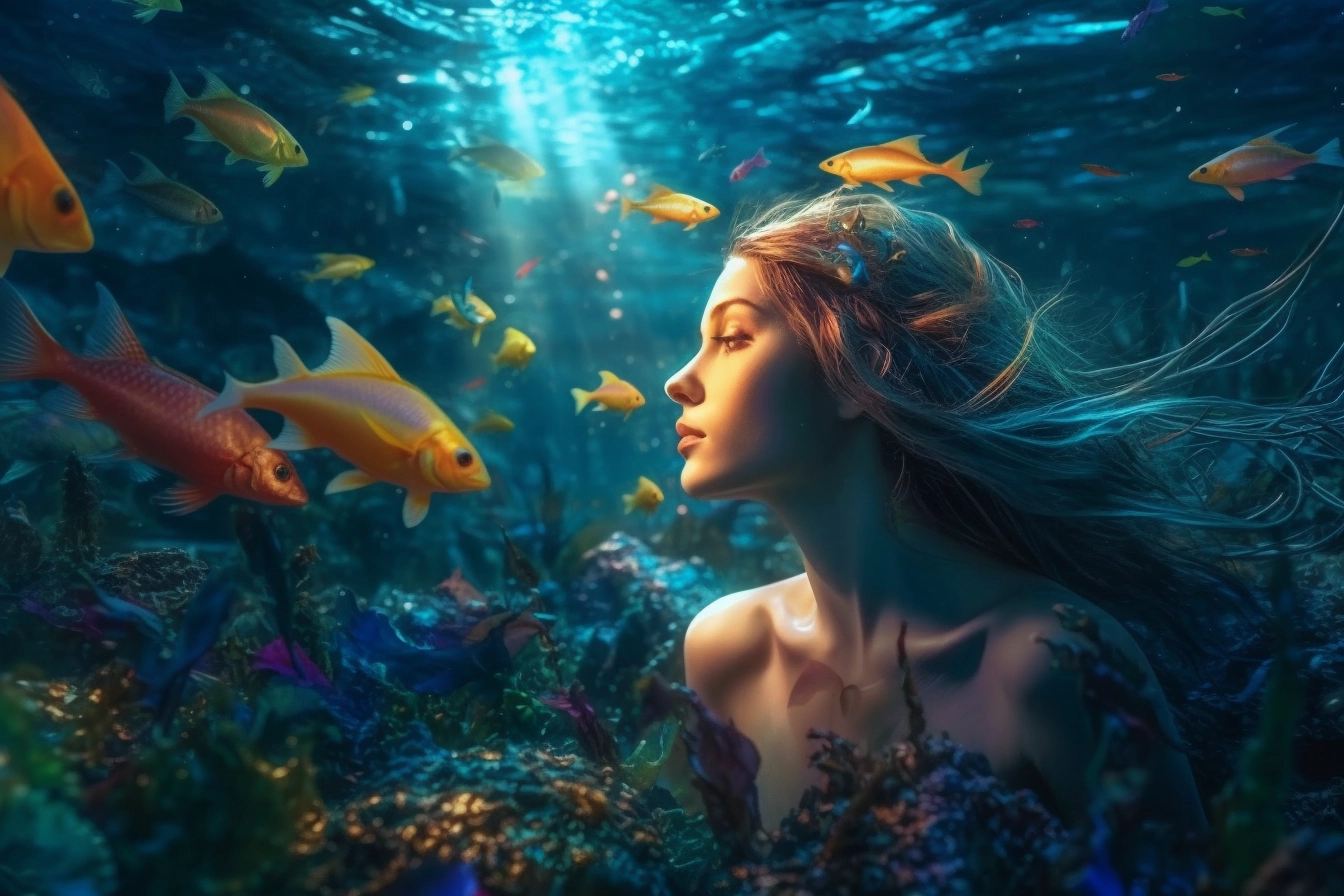 Radiant Angel Underwater: A Cinematic Colorful Experience