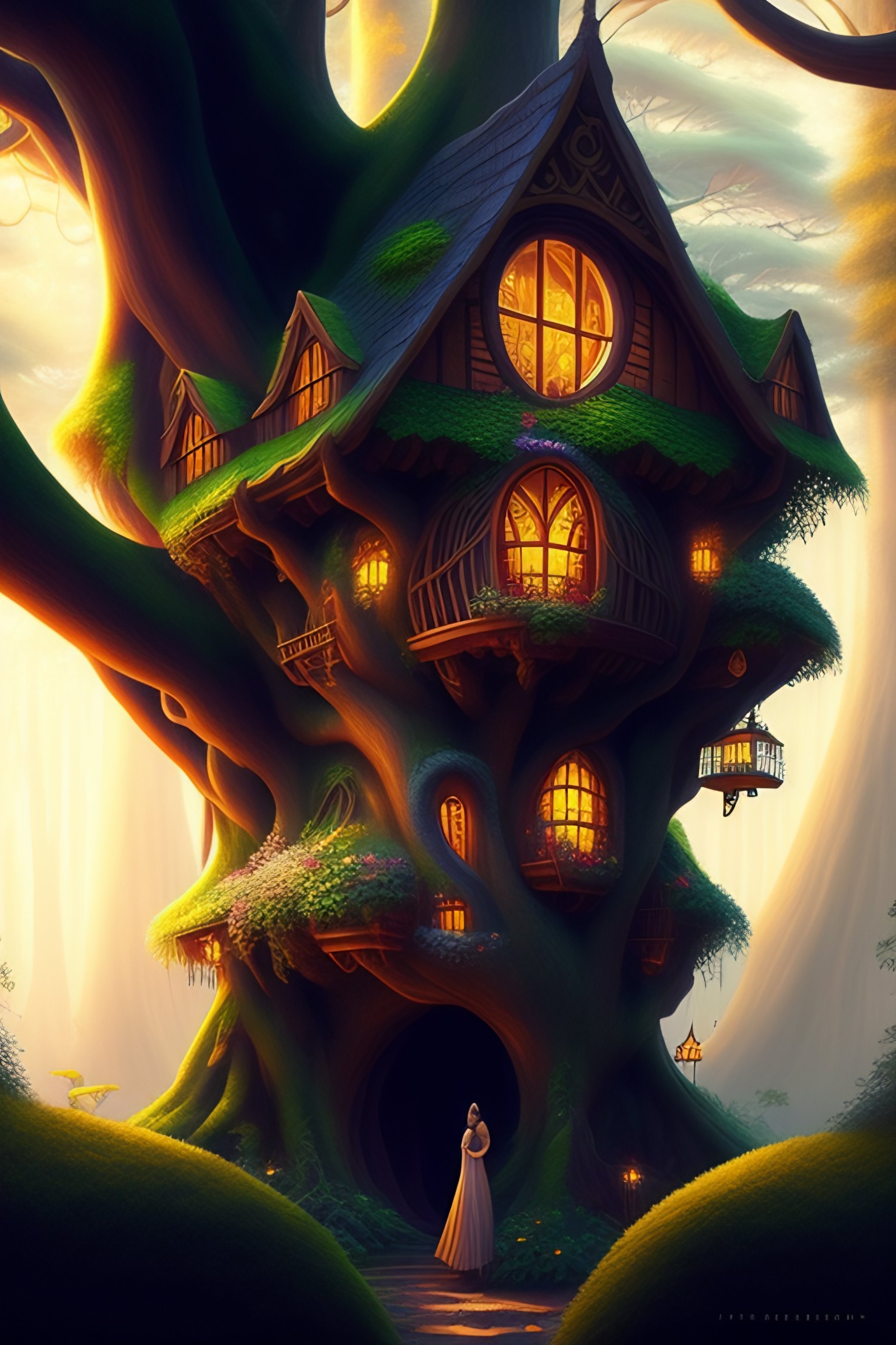 Enchanting Fairy Tree House & Garden Wonderland