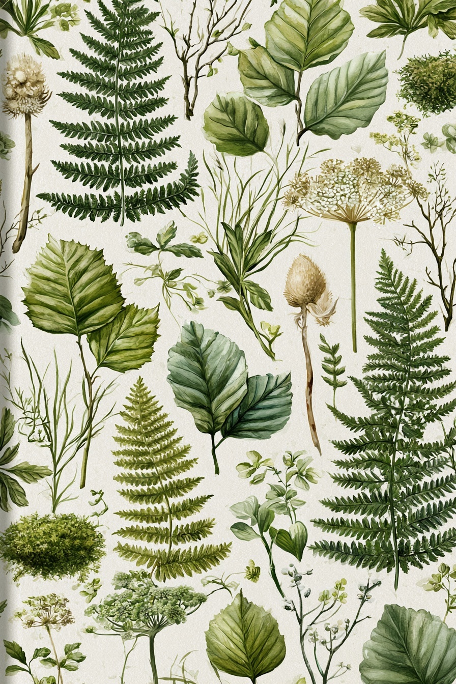 Elegant Botanical Poetry Book Cover Design