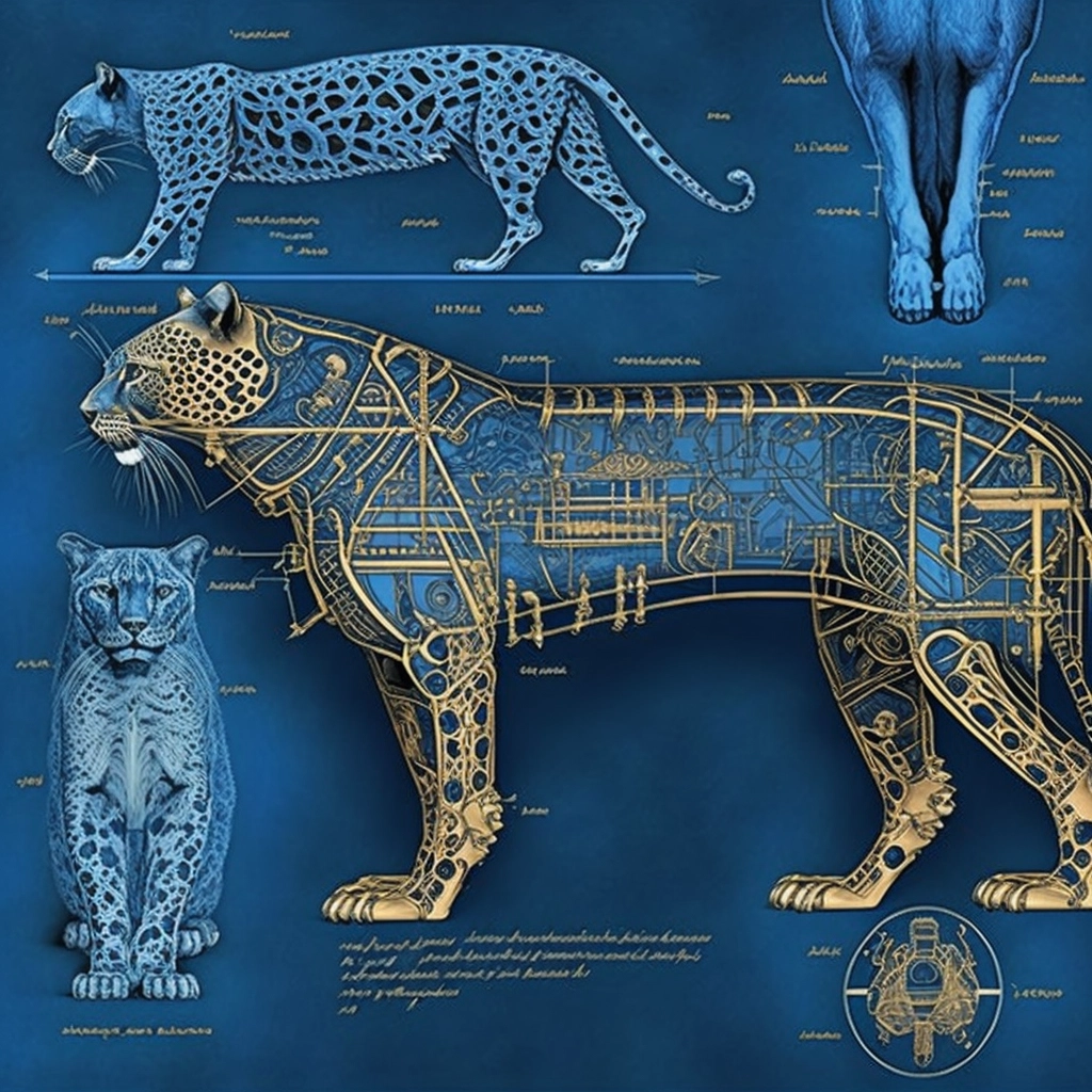 Leonardo's Zoological Blueprint & Jan's Robotic Serval Jaguar