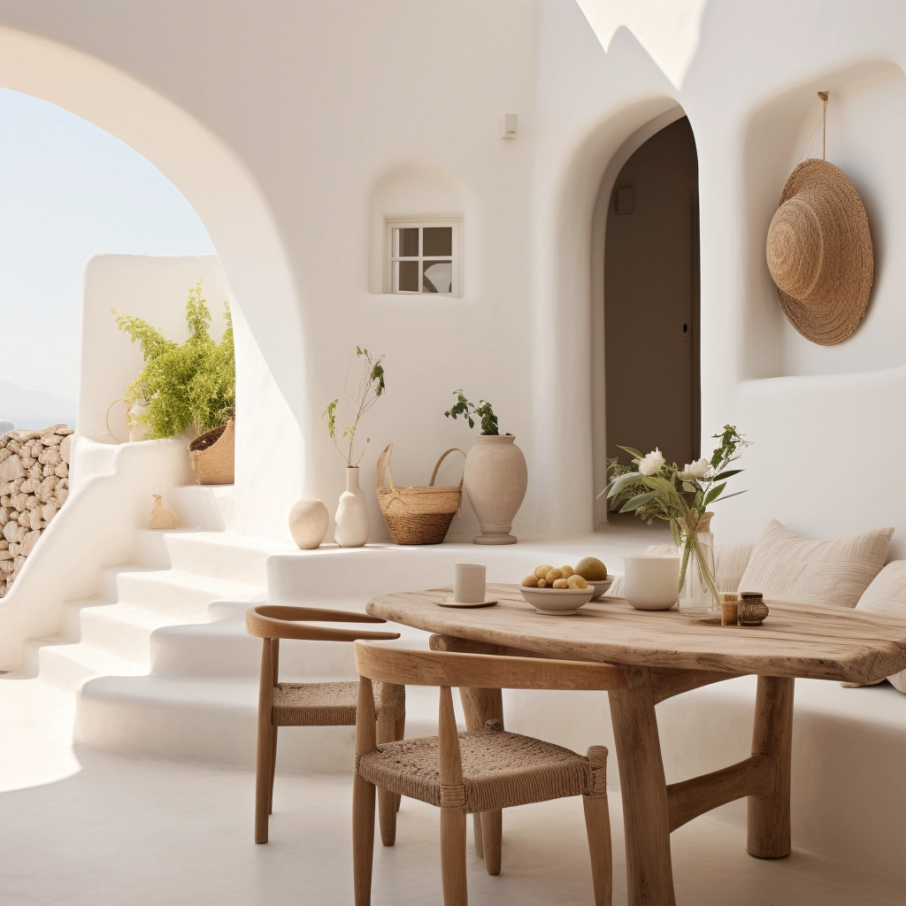 Cute Mediterranean Escape: Minimal Breakfast at White Villa