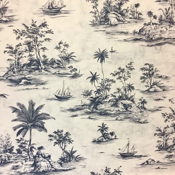 Toile de Jouy Surf - Élégance en Décoration