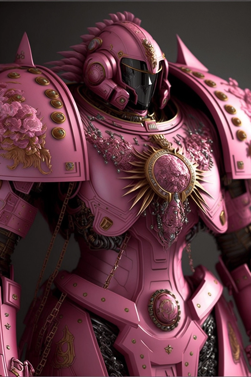 Glossy Pink Space Marine Fashion - 40k