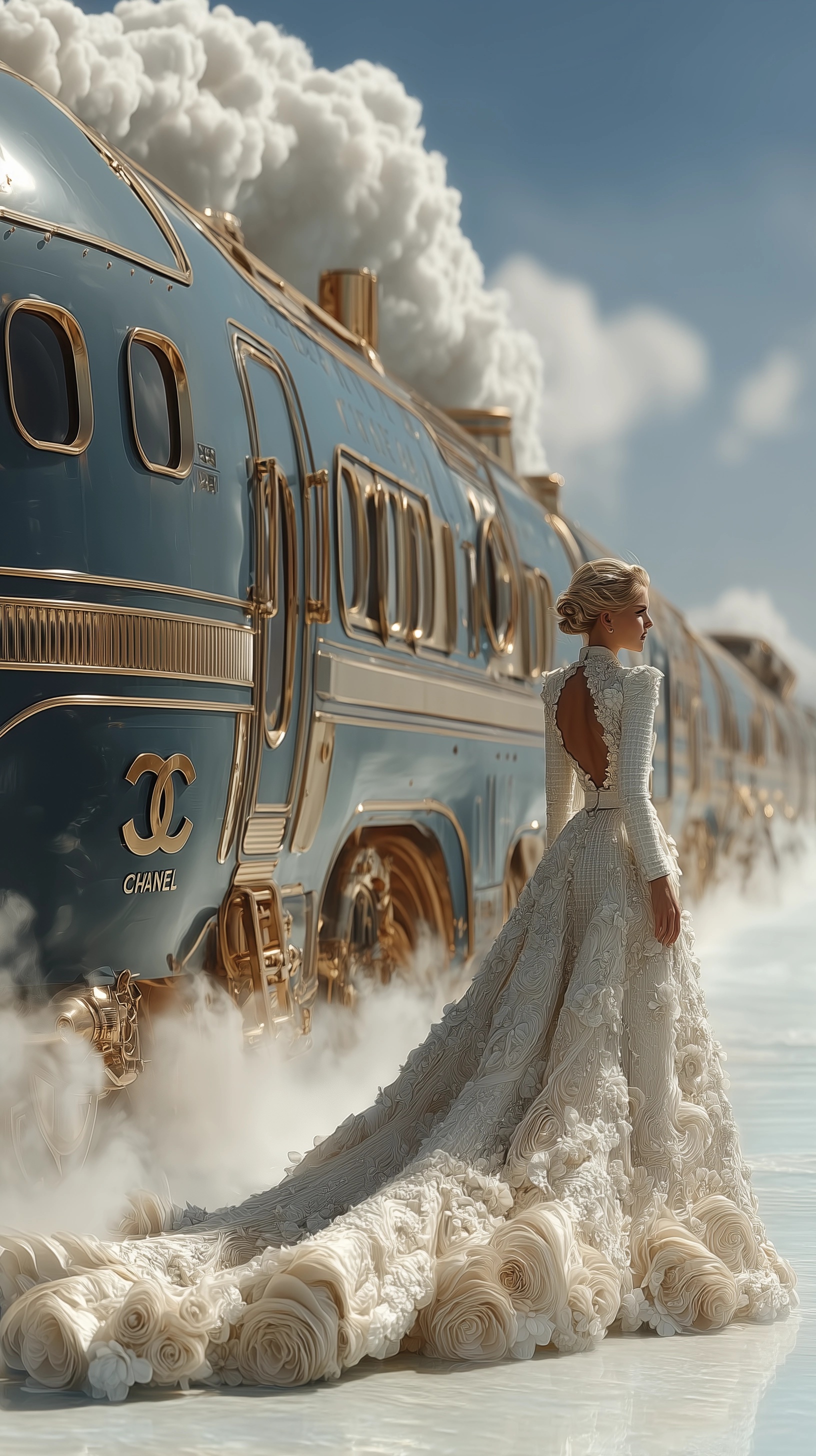Futuristic Luxury Fashion: Chanel-Inspired Elegance