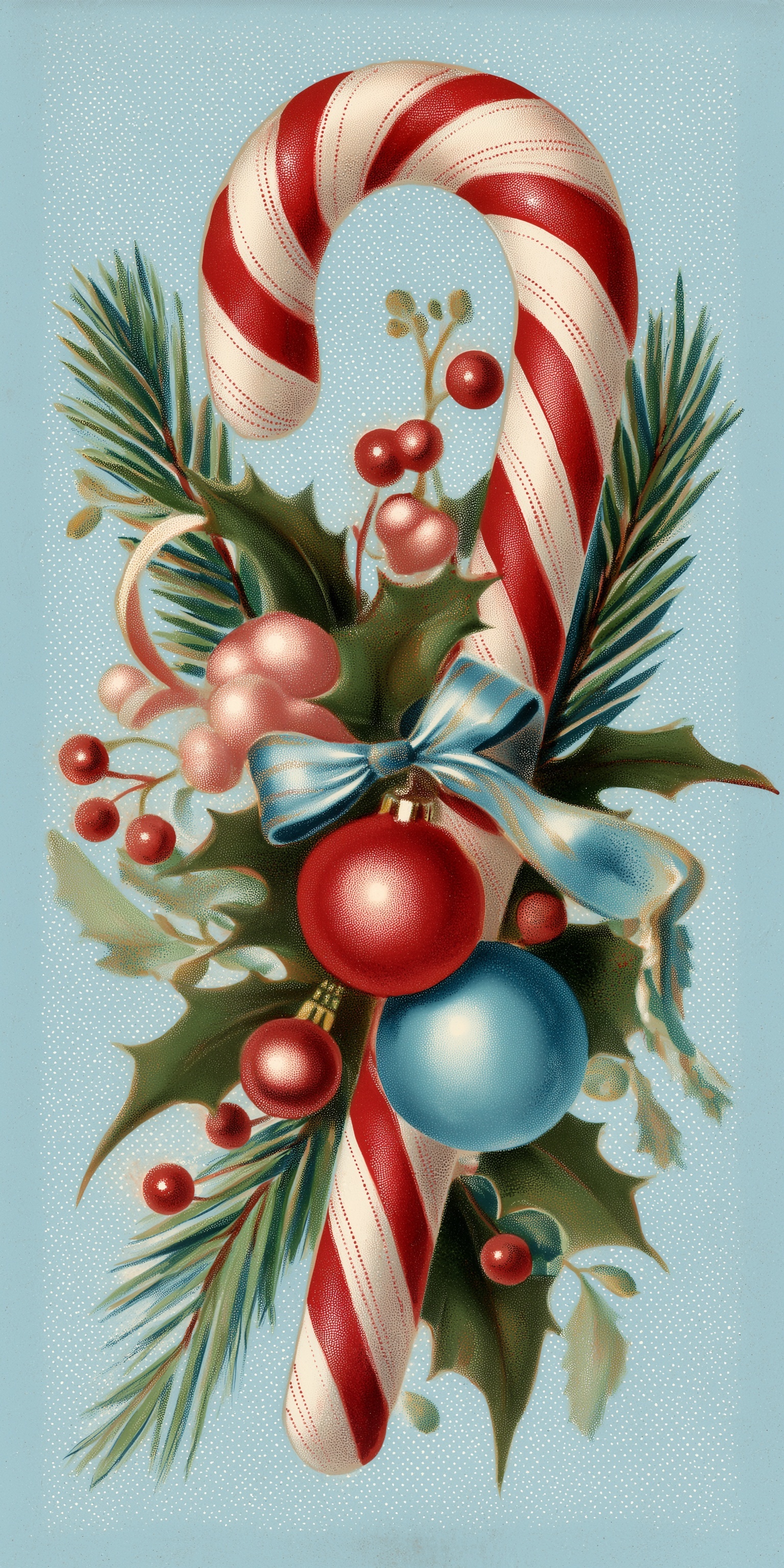 Vintage Christmas Candy Cane Decor for Holiday Cheer