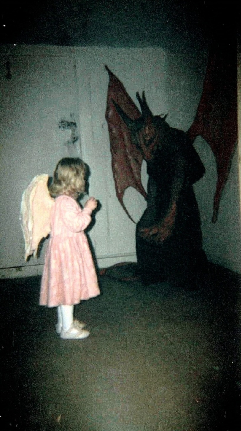Child's Conflict: Angel vs. Devil