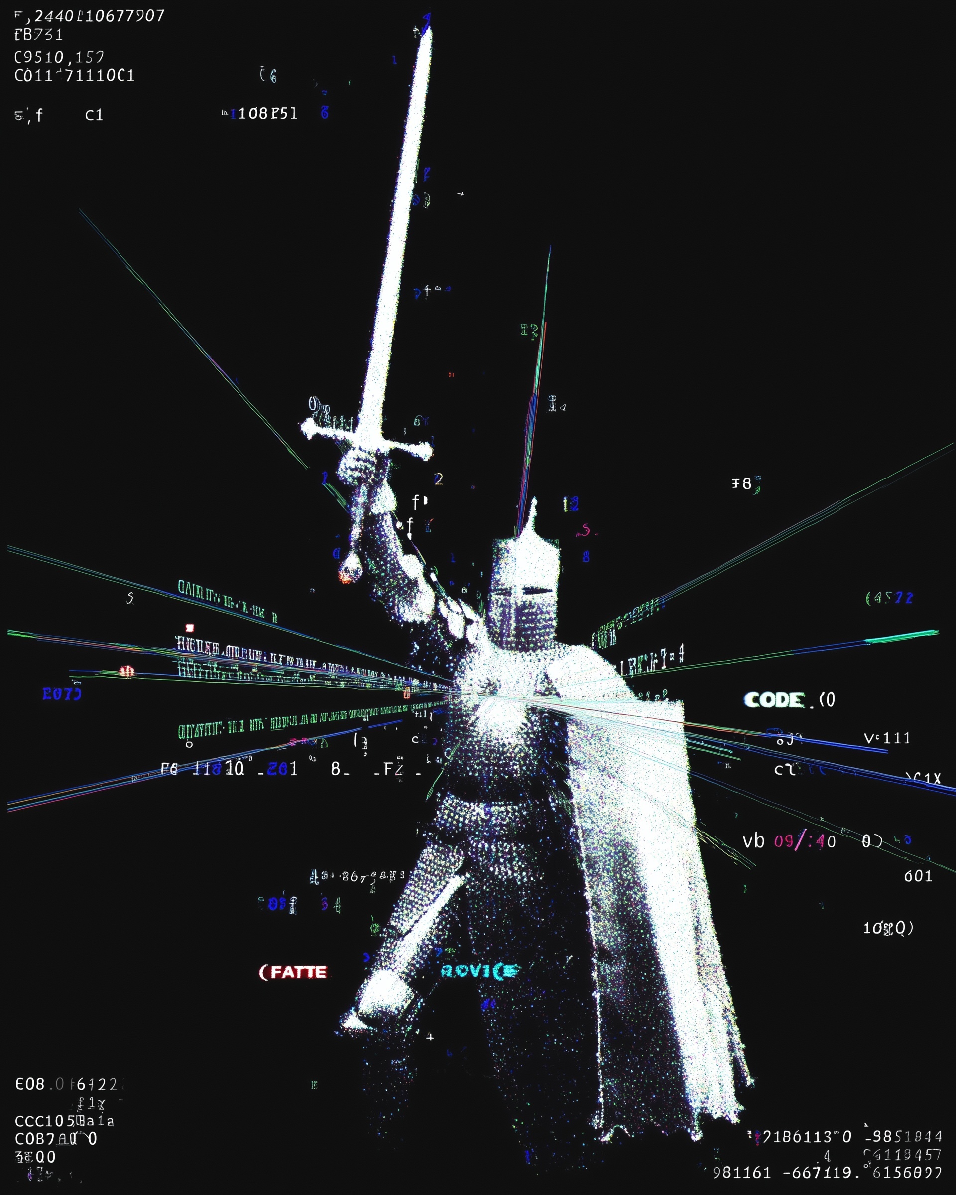 Epic Knight: Honor, Fate & Code in ASCII Art