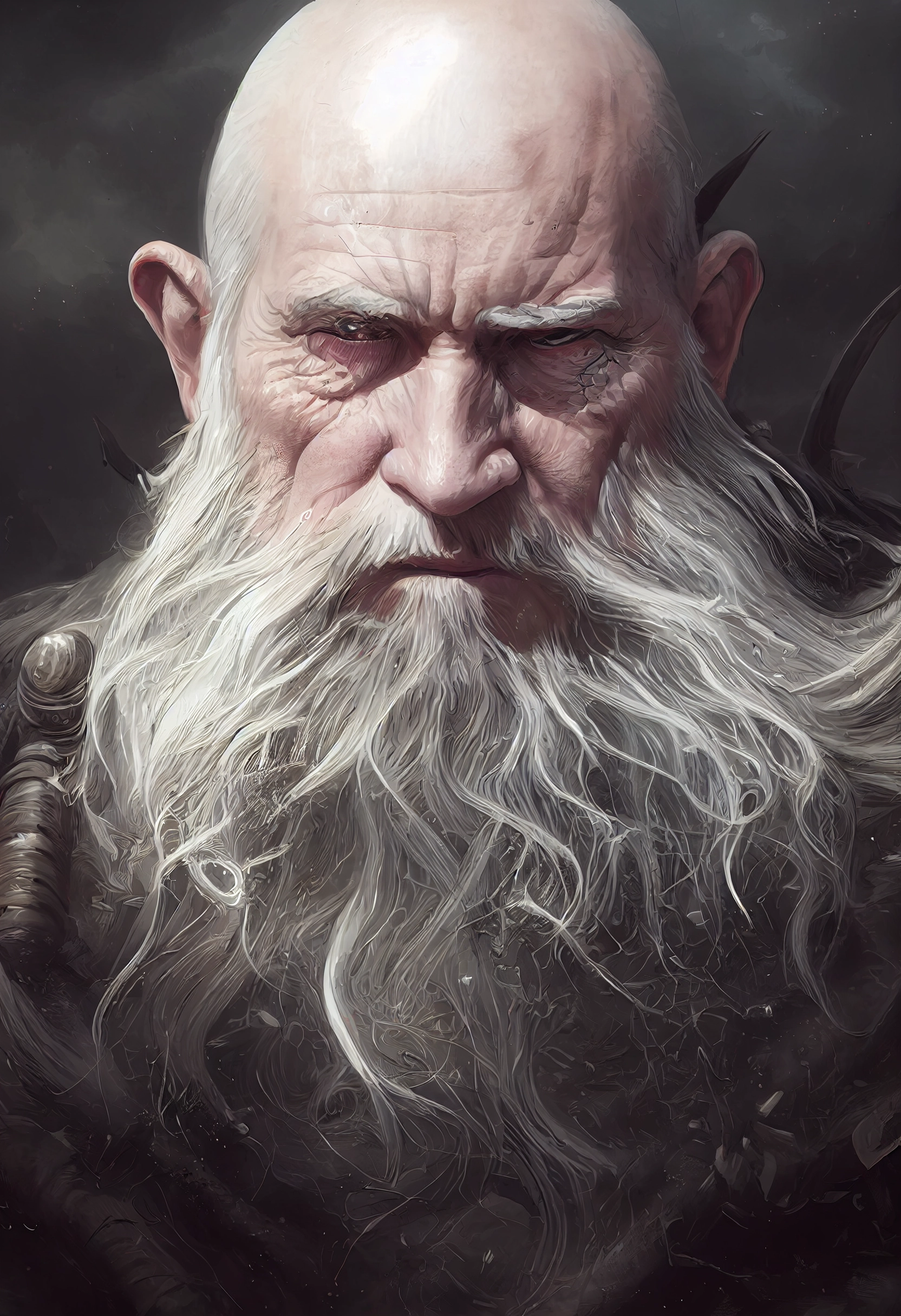 Hyperdetailed Viking Portrait: Ultra-Realistic Features & Fantasy Elements