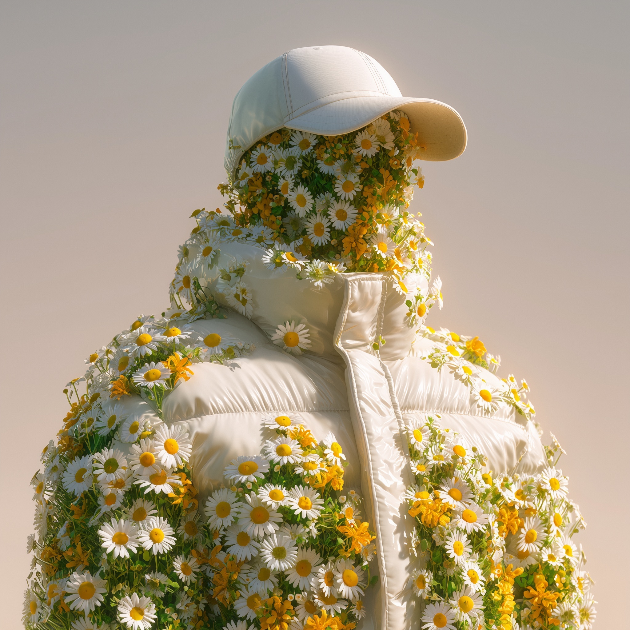 Eco-Aesthetic Portrait: Nature Meets Fashion