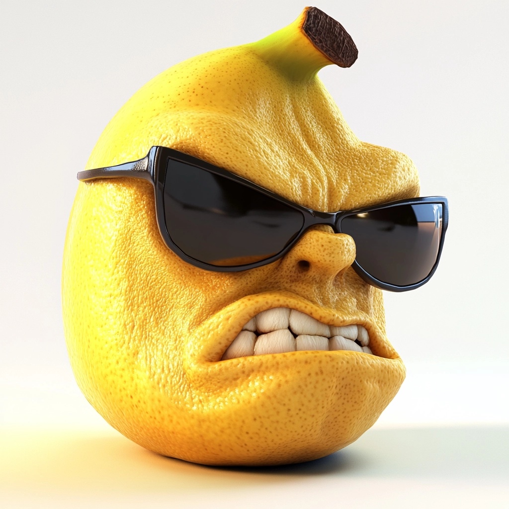 Angry Banana Face: Menacing and Dangerous Character