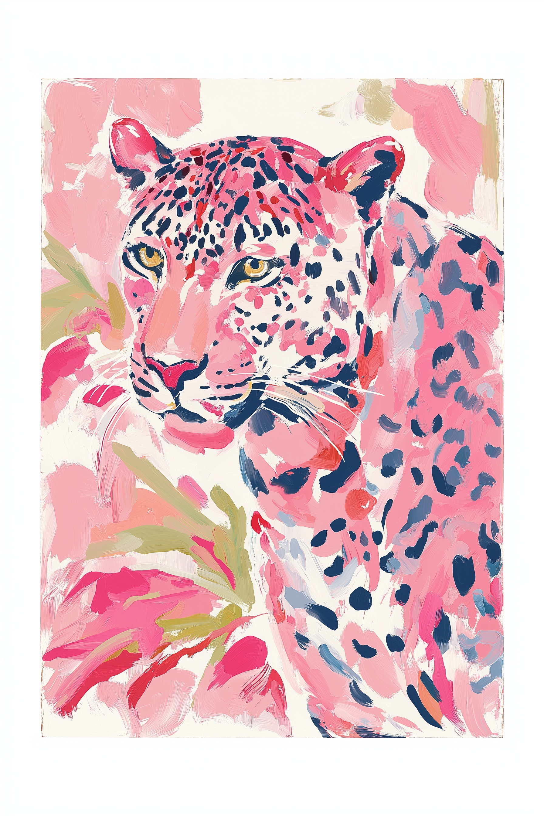 Trendy Coquette Pink Leopard Wall Art for Your Space