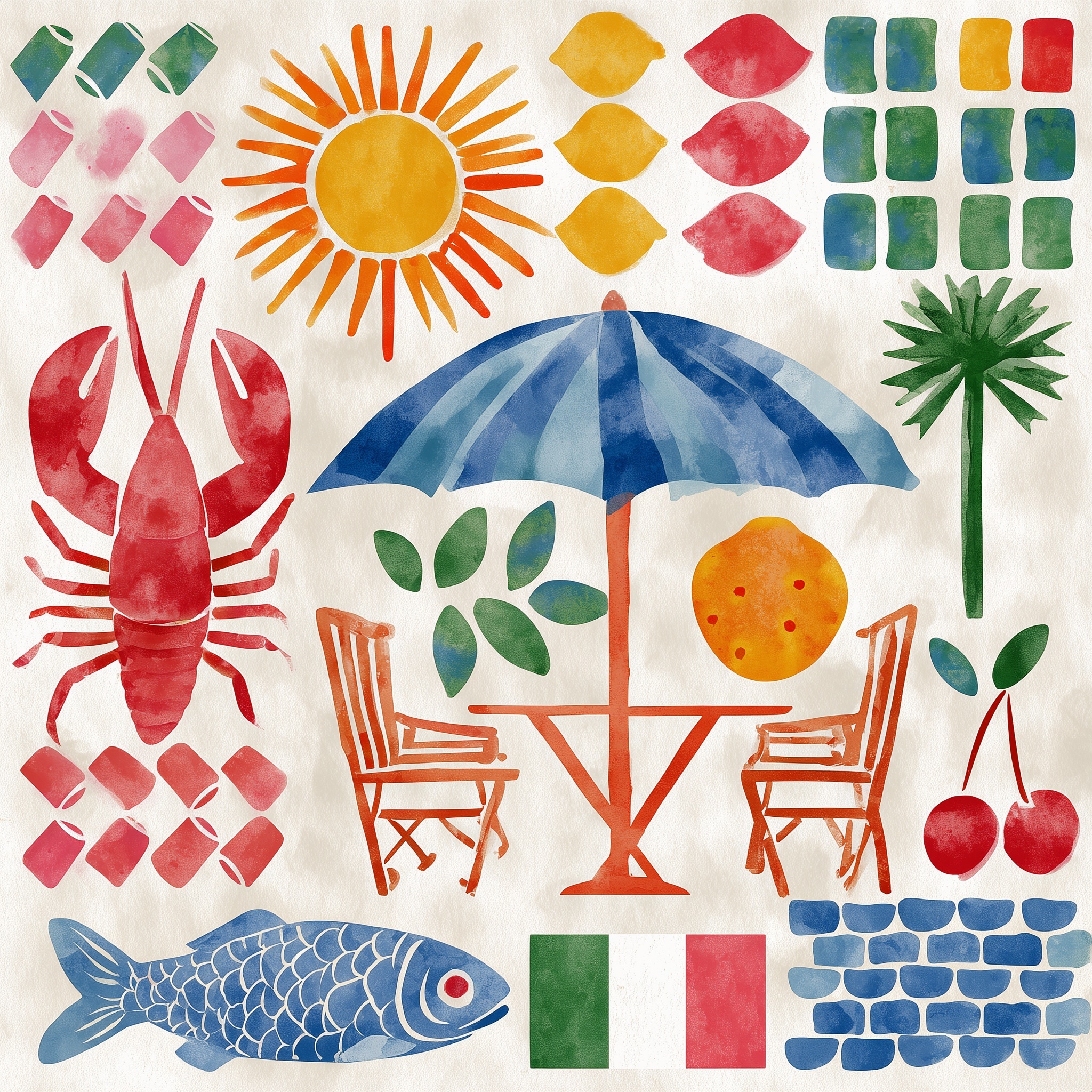 Vibrant Italian Motifs for Summer Decor