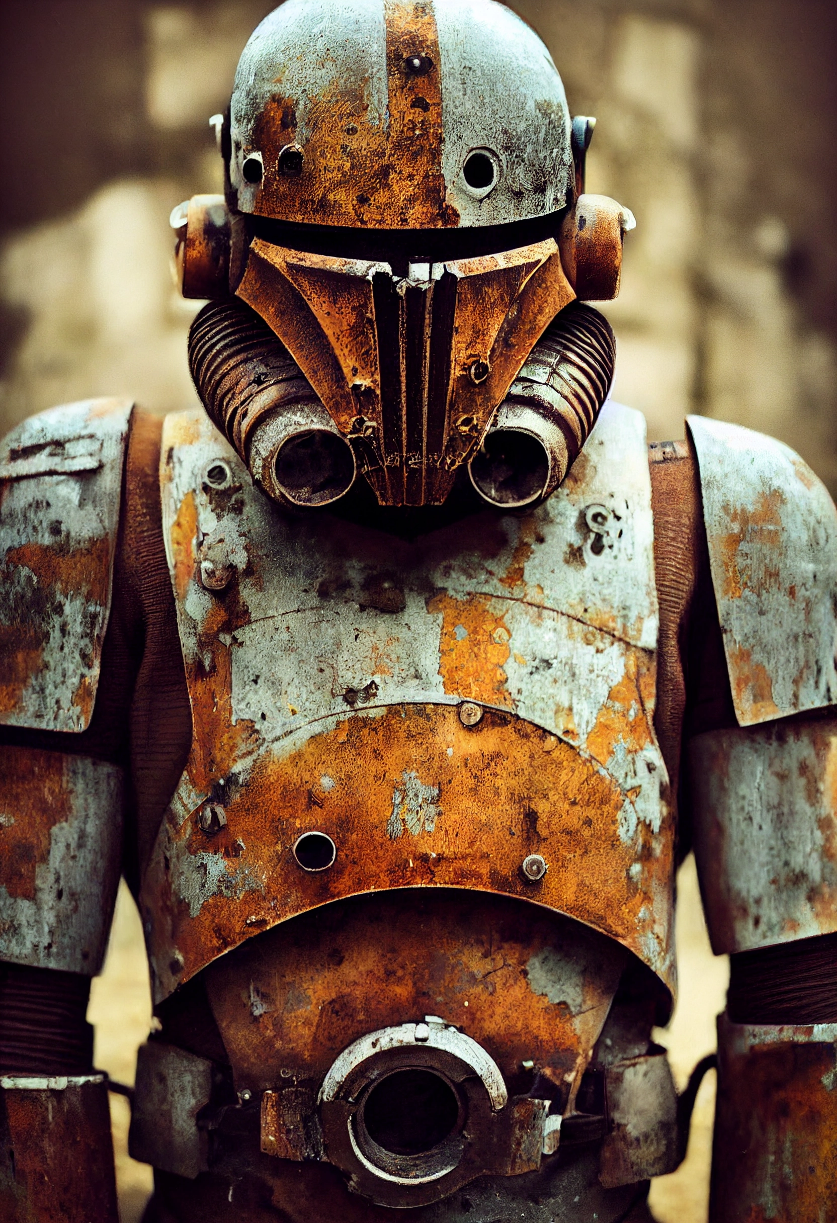 Rusted Dieselpunk Stormtrooper Portrait